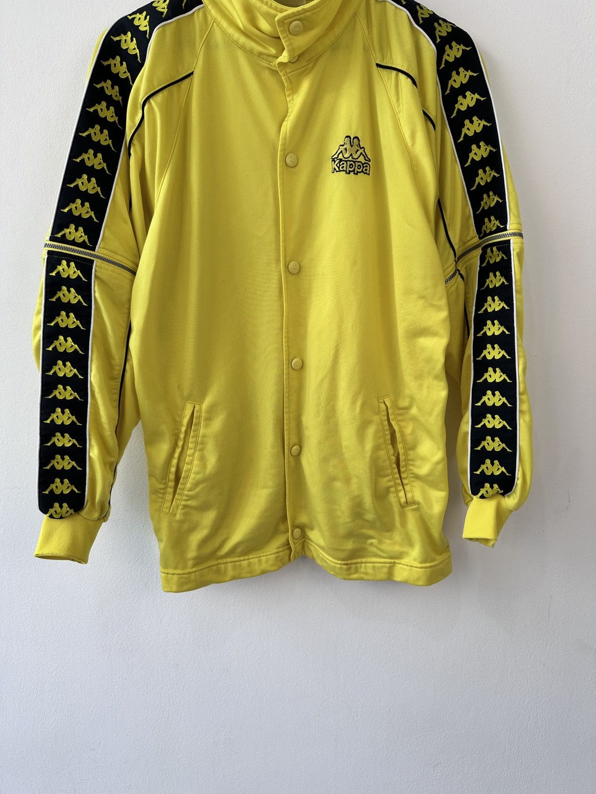 Kappa Vintage 90s Kappa Banda Track Jacket Yellow Medium Logo Tape Size US M / EU 48-50 / 2 - 5 Thumbnail