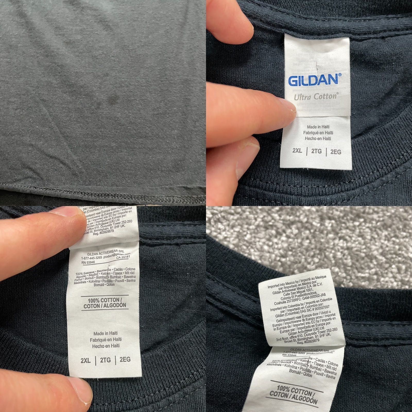 Gildan VINTAGE Gildan Ultra Cotton T-Shirt Unisex Adults 2XL Black Halloween Crew Neck Graphic Tee Size US XXL / EU 58 / 5 - 8 Thumbnail