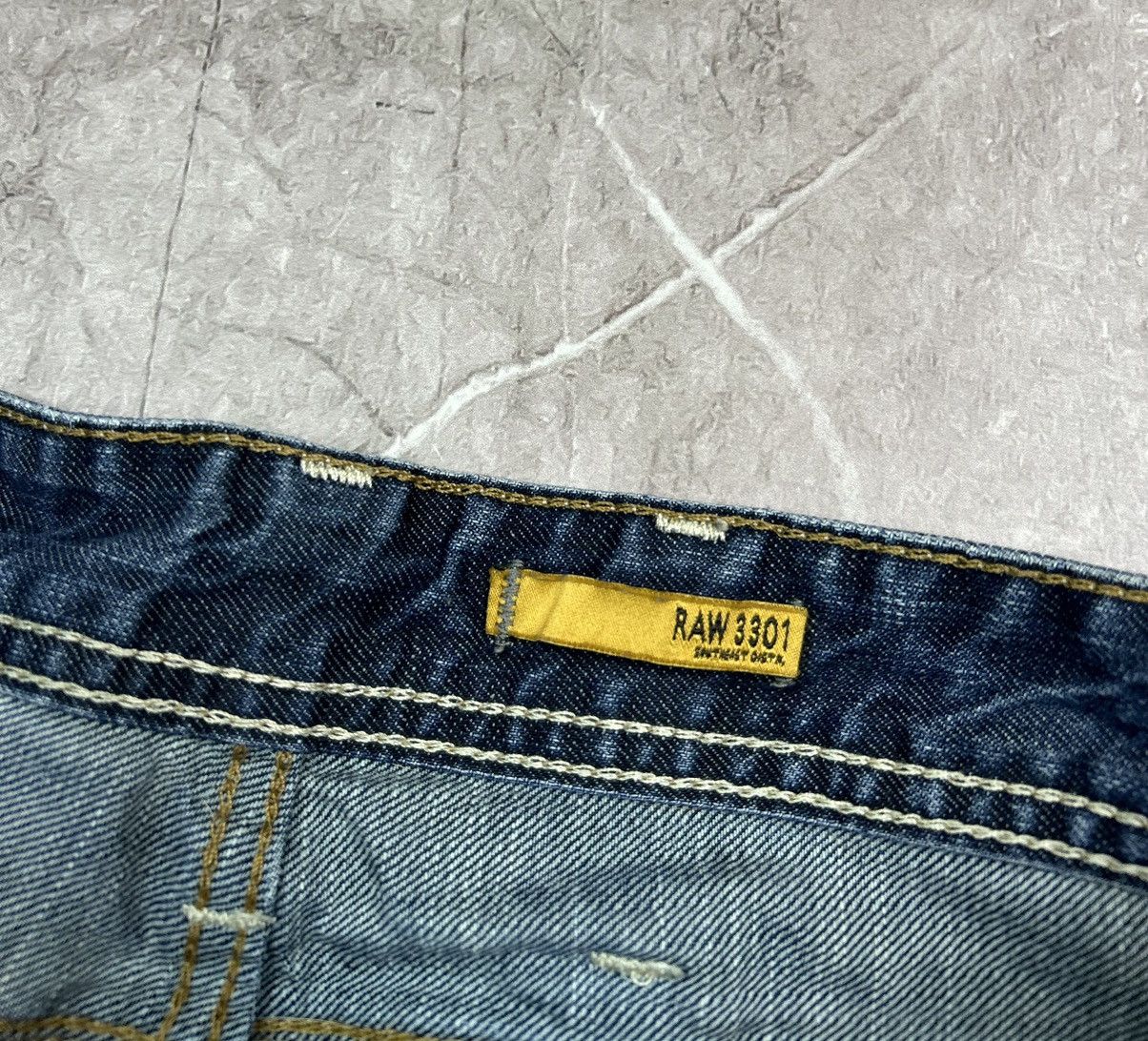 G-Star × Japanese Brand × Vintage VINTAGE G STAR RAW JEANS JAPANESE DIRTY WASH DISTRESSED Y2K Size US 32 / EU 48 - 4 Thumbnail