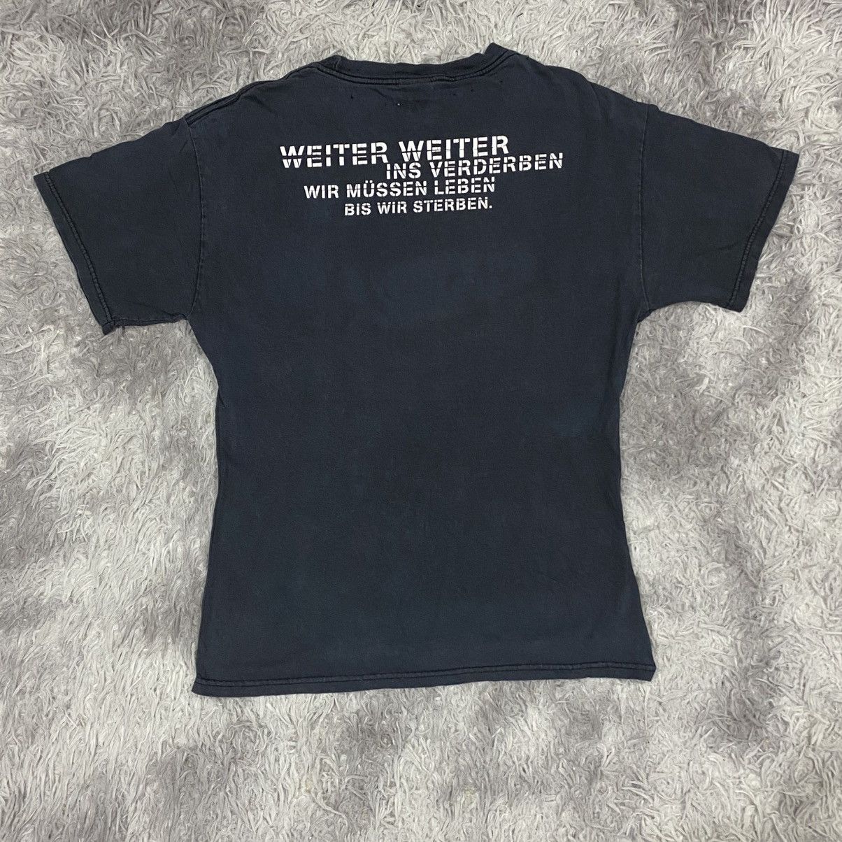 Band Tees × Vintage Distressed altered metal band rammstein vintage Y2K Size US S / EU 44-46 / 1 - 4 Thumbnail