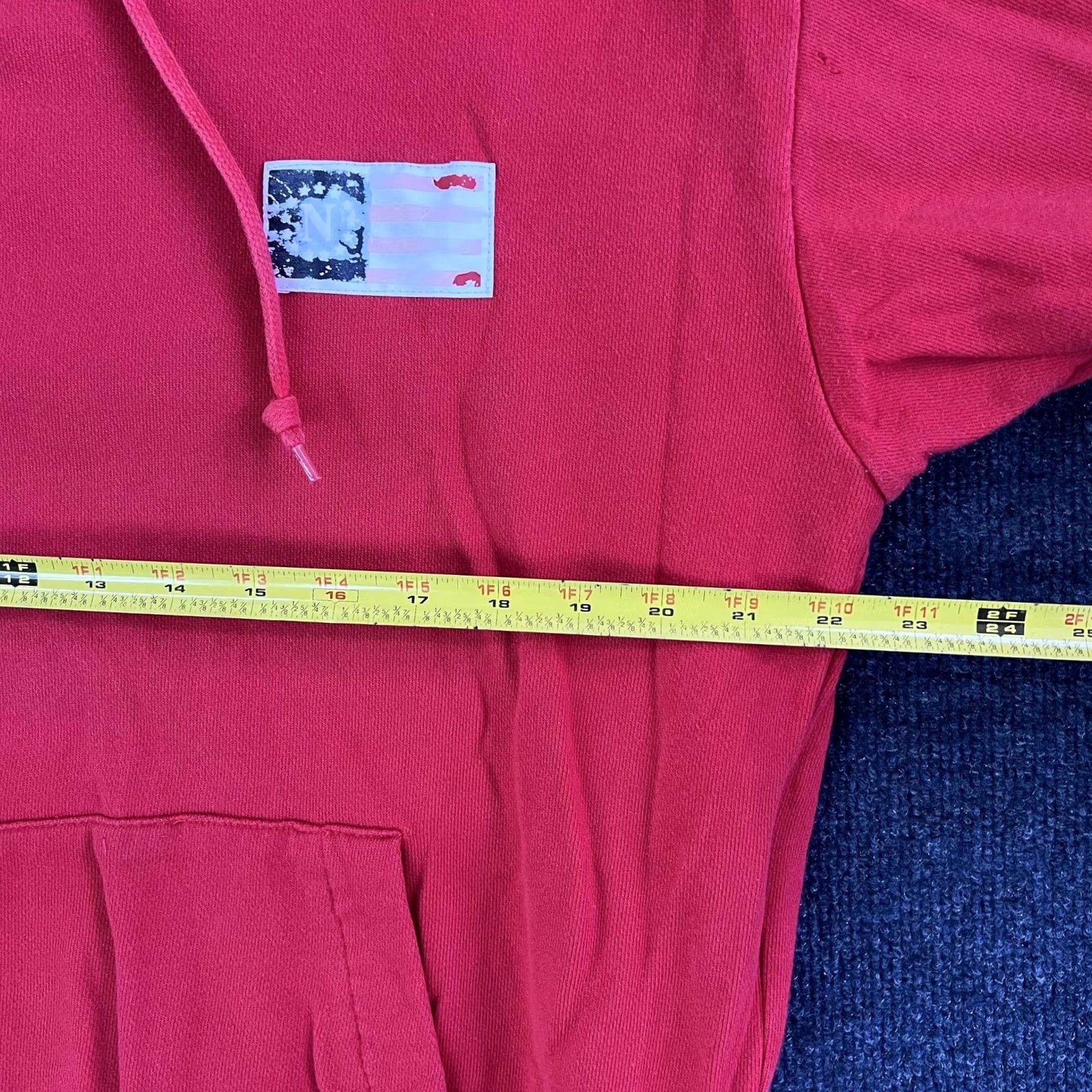 Nautica VINTAGE 90s Nautica Hoodie Mens Medium Red Fleece 1/4 Zip Flag Patch Sweatshirt Size US M / EU 48-50 / 2 - 4 Thumbnail