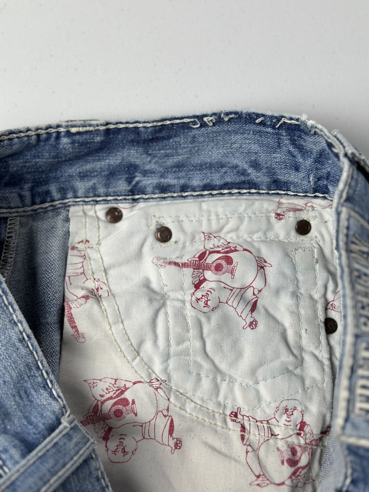True Religion Vintage Y2k True Religion Baggy Jeans Distressed Size US 30 / EU 46 - 13 Thumbnail