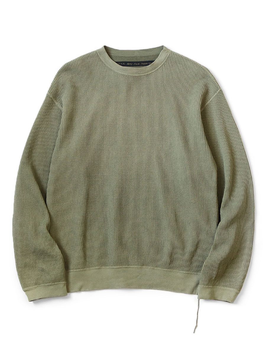 kapital ECO Waffle BIG Crew Sweatshirt