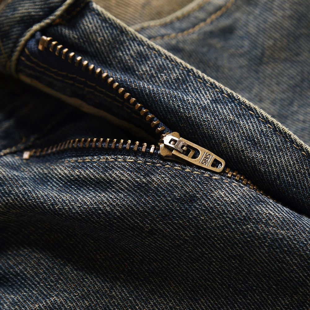 Jean Men's loose casual hip-hop washed punk wide-leg jeans Size US 32 / EU 48 - 4 Thumbnail