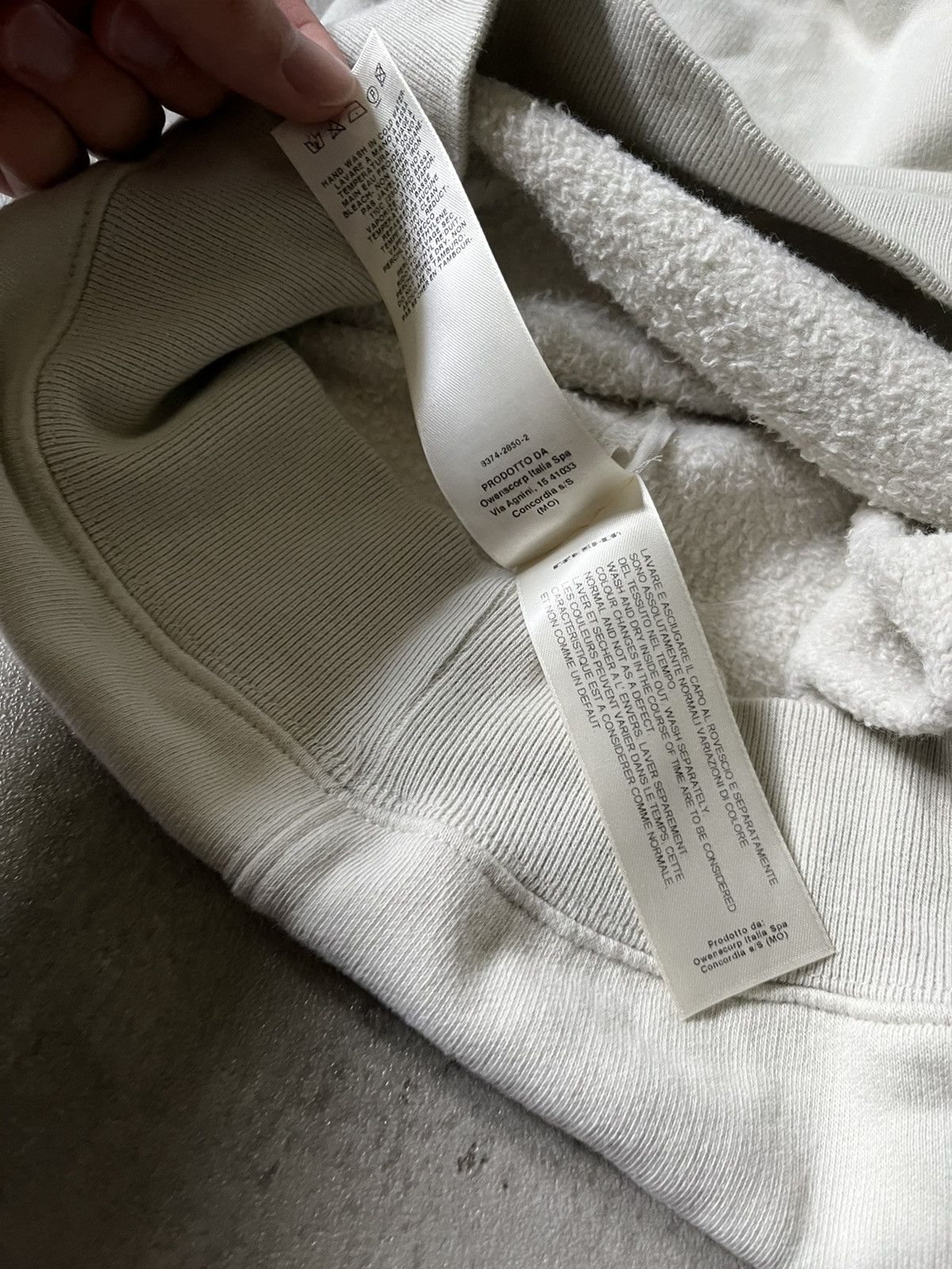 Rick Owens Rick Owens DRKSHDW embroidered sweatshirt robot logo beige Size US S / EU 44-46 / 1 - 16 Thumbnail