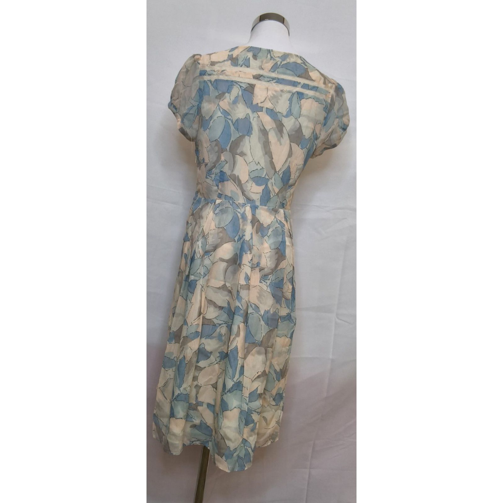 Anthropologie Anthropologie Moulinette Soeurs Babydoll Women 8 Blue/White Size M / US 6-8 / IT 42-44 - 3 Thumbnail
