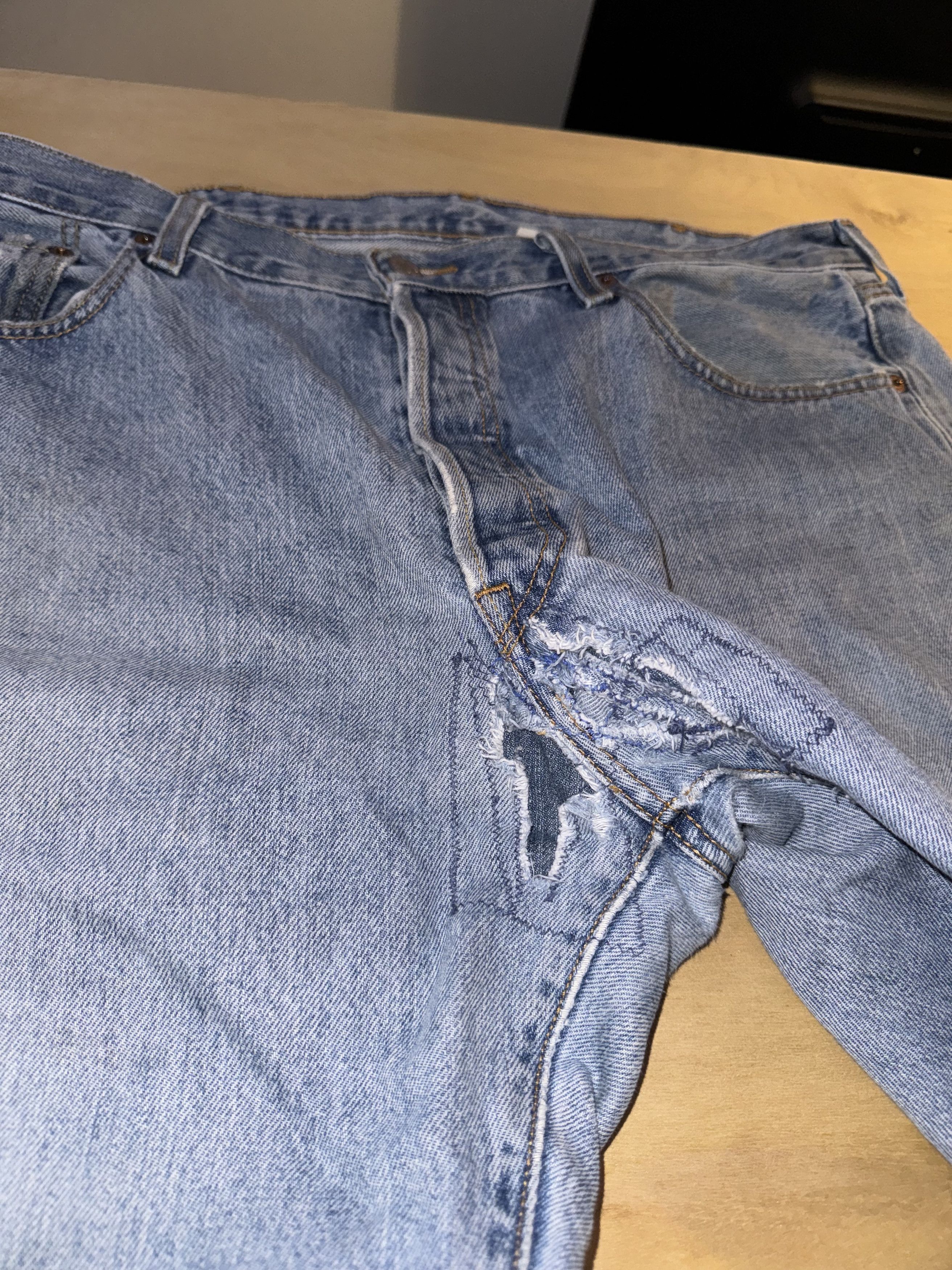 Levi's Vintage Clothing Vintage Patchwork Levi 501 Size US 36 / EU 52 - 3 Thumbnail
