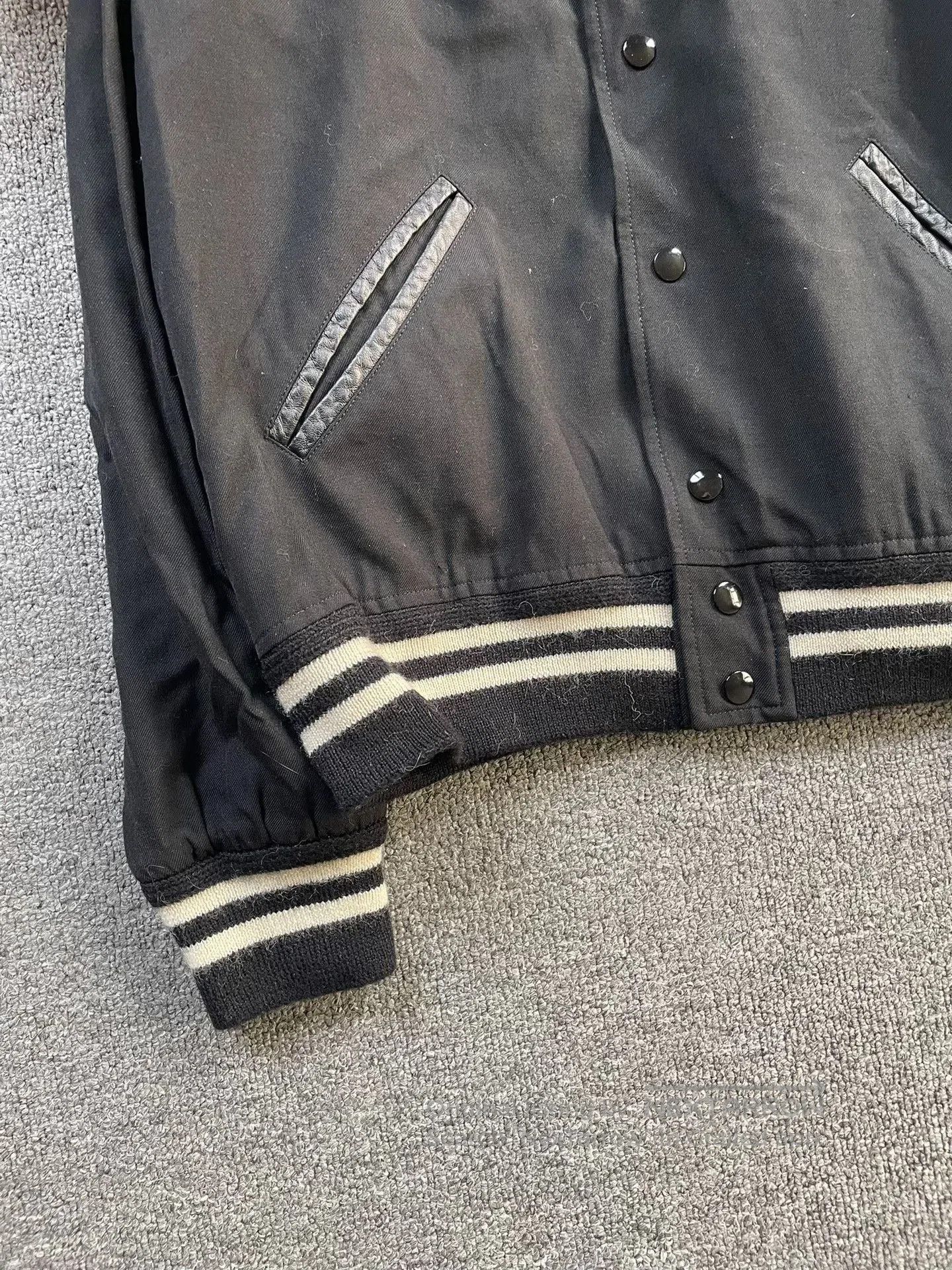 Saint Laurent Paris Saint Laurent Studded Varsity Jacket. Size US L / EU 52-54 / 3 - 4 Thumbnail