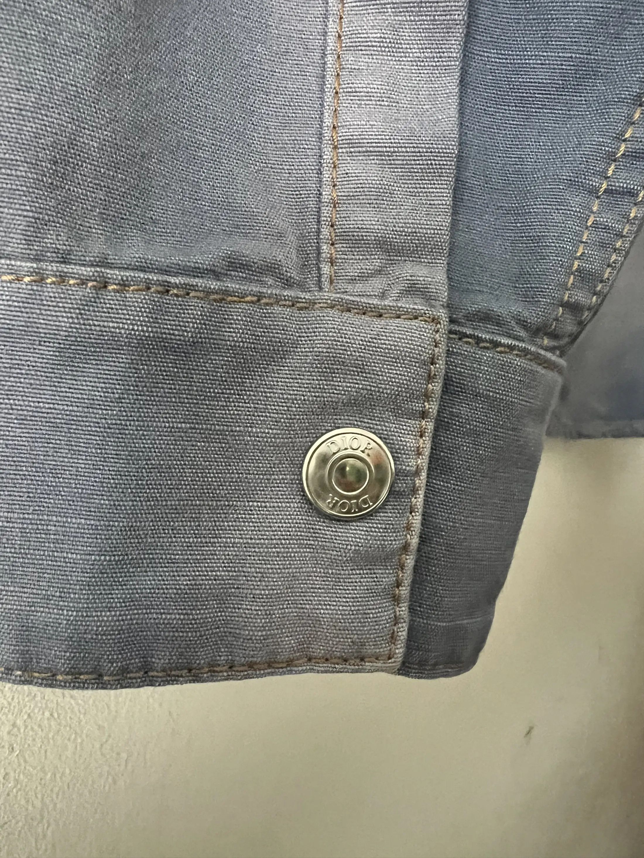 Dior Astro Embroidered Patch Denim Long Sleeve Shirt Size US M / EU 48-50 / 2 - 11 Thumbnail