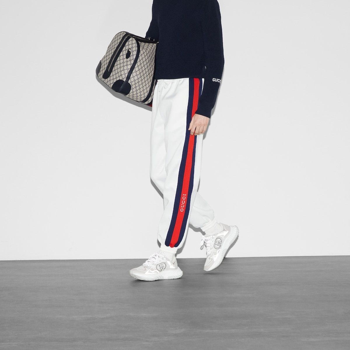 Gucci o1s1wg110925 Neoprene Jogging Pant with Web in Multicolor Size US 34 / EU 50 - 6 Thumbnail