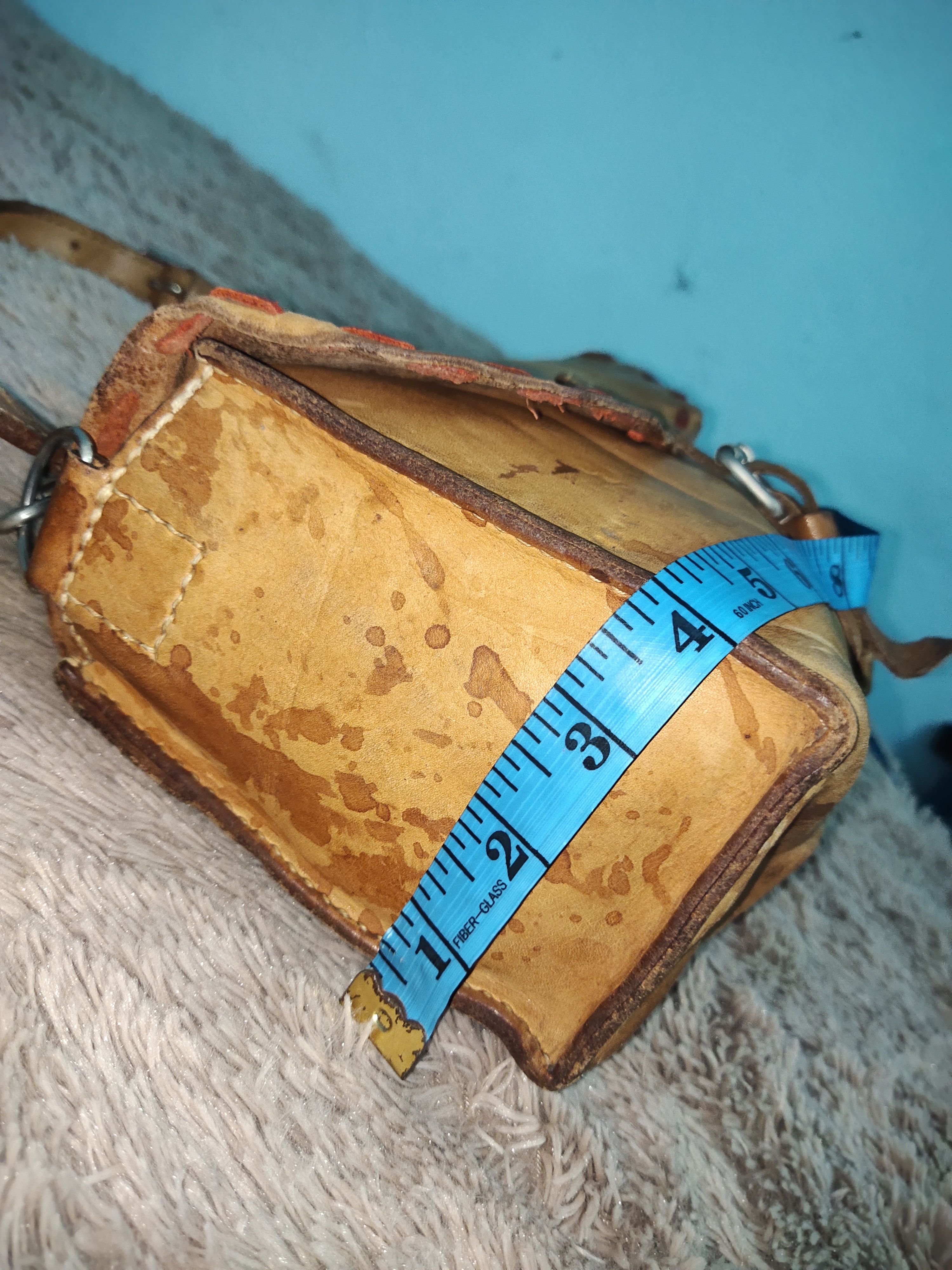 Genuine Leather × Vintage Vintage Poche Boho Leather Bag Size ONE SIZE - 10 Thumbnail