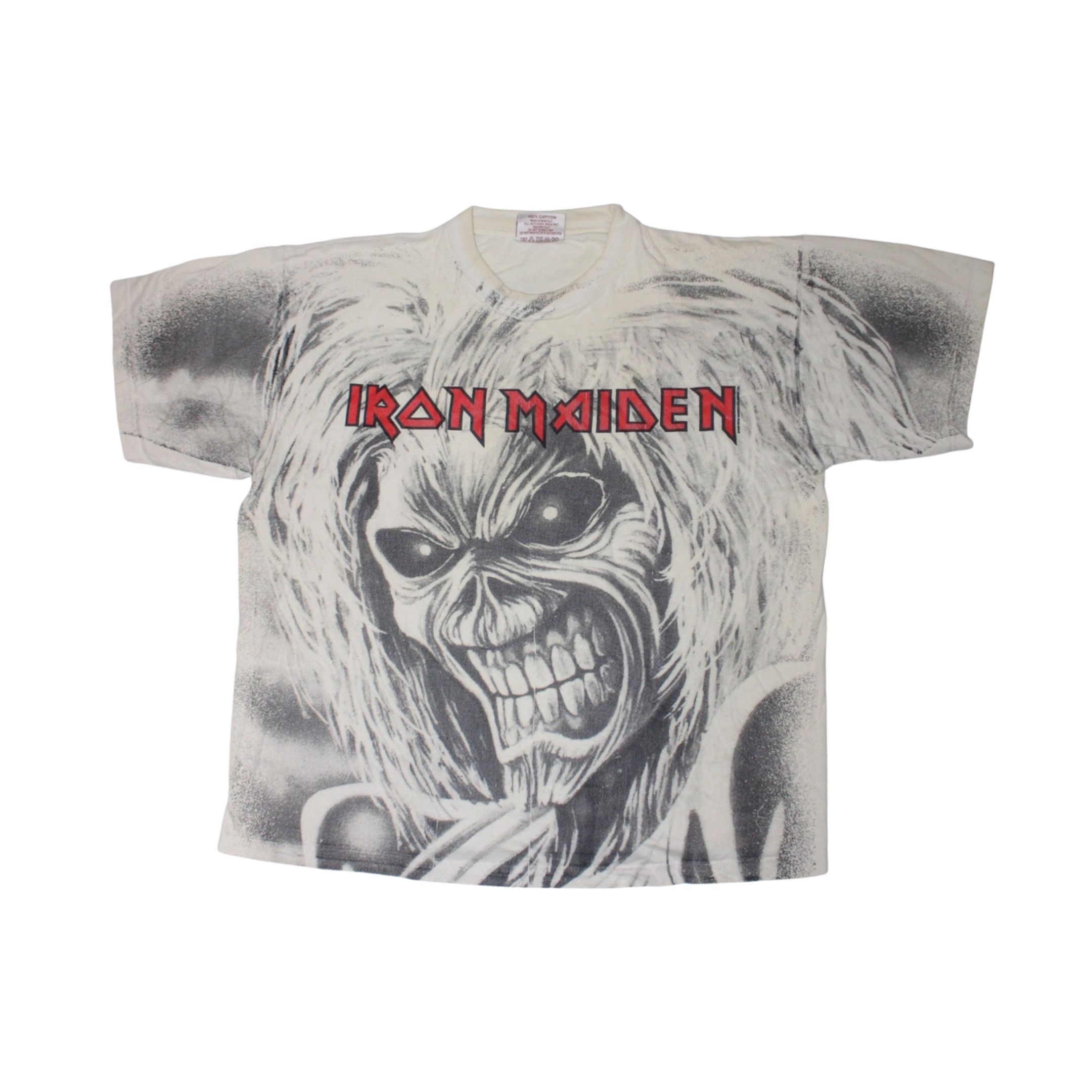 Vintage 1990S IRON MAIDEN KILLER “EDDIE THE HEAD” ALL-OVER PRINT TEE Size US XL / EU 56 / 4 - 1 Thumbnail