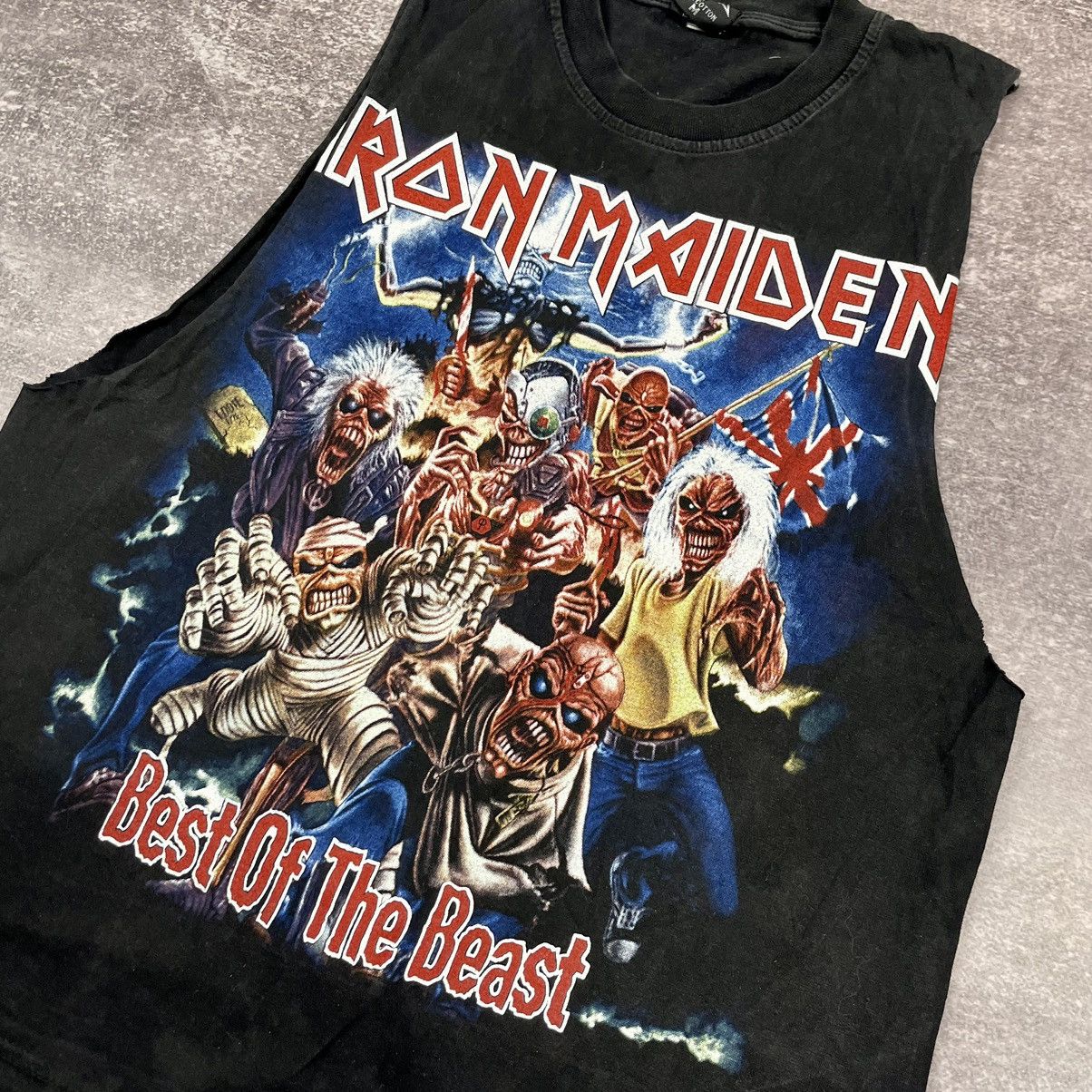 Iron Maiden × Vintage Vintage Iron Maiden Best of the Beast T Shirt Size US M / EU 48-50 / 2 - 4 Thumbnail