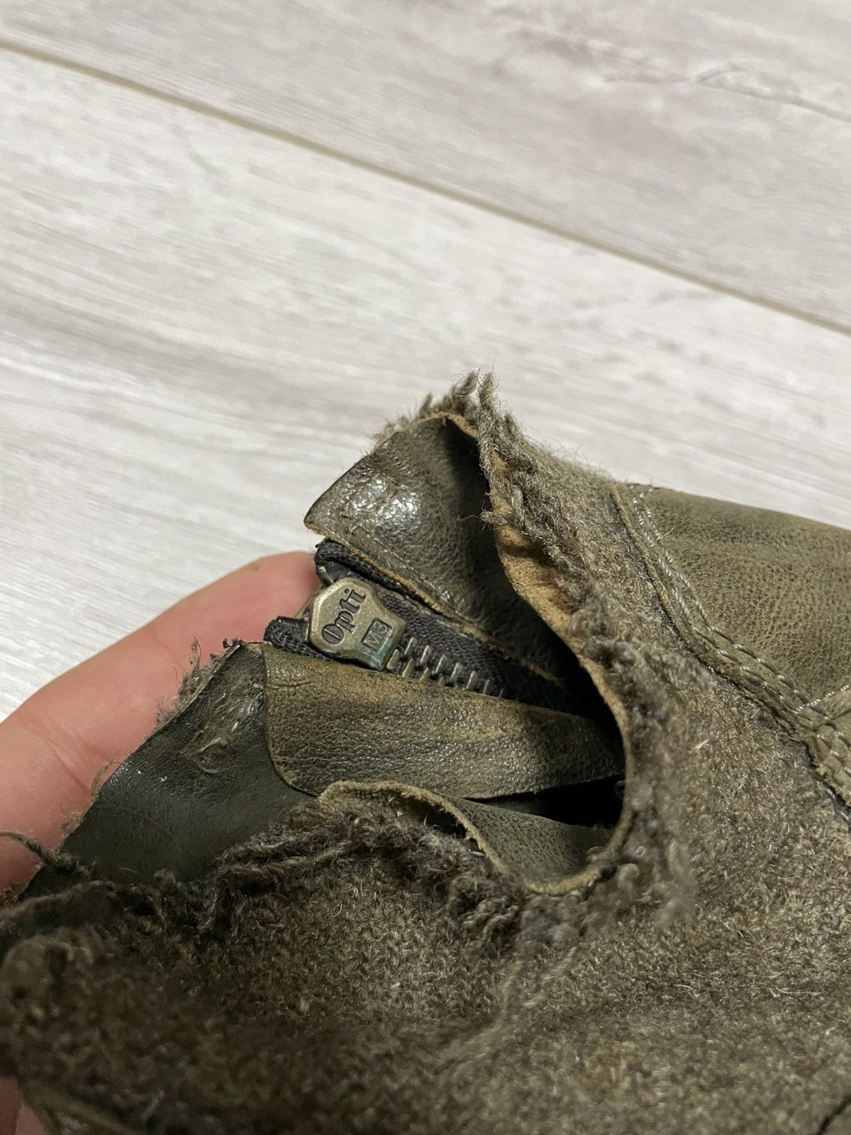 A.S.98 AS 98 vintage airstep distressed zip hight leather boots Size US 8 / IT 38 - 6 Thumbnail