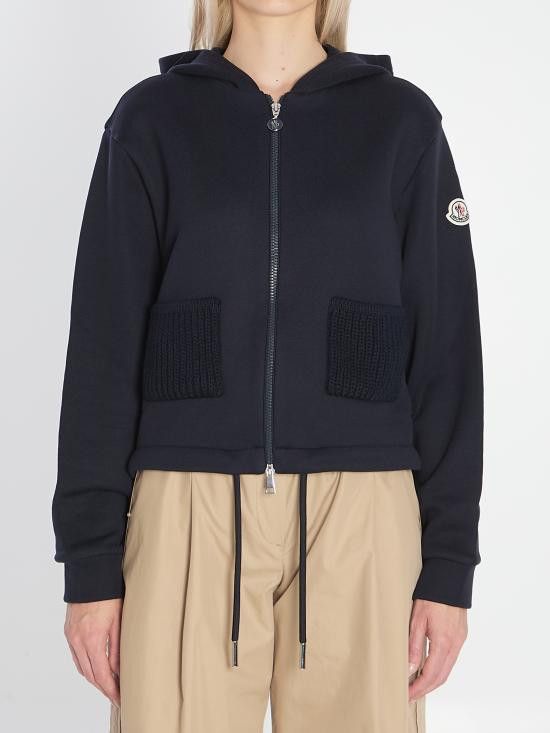 Moncler MONCLER Women Sweater K20938G00002 BLUE Size S / US 4 / IT 40 - 1 Thumbnail