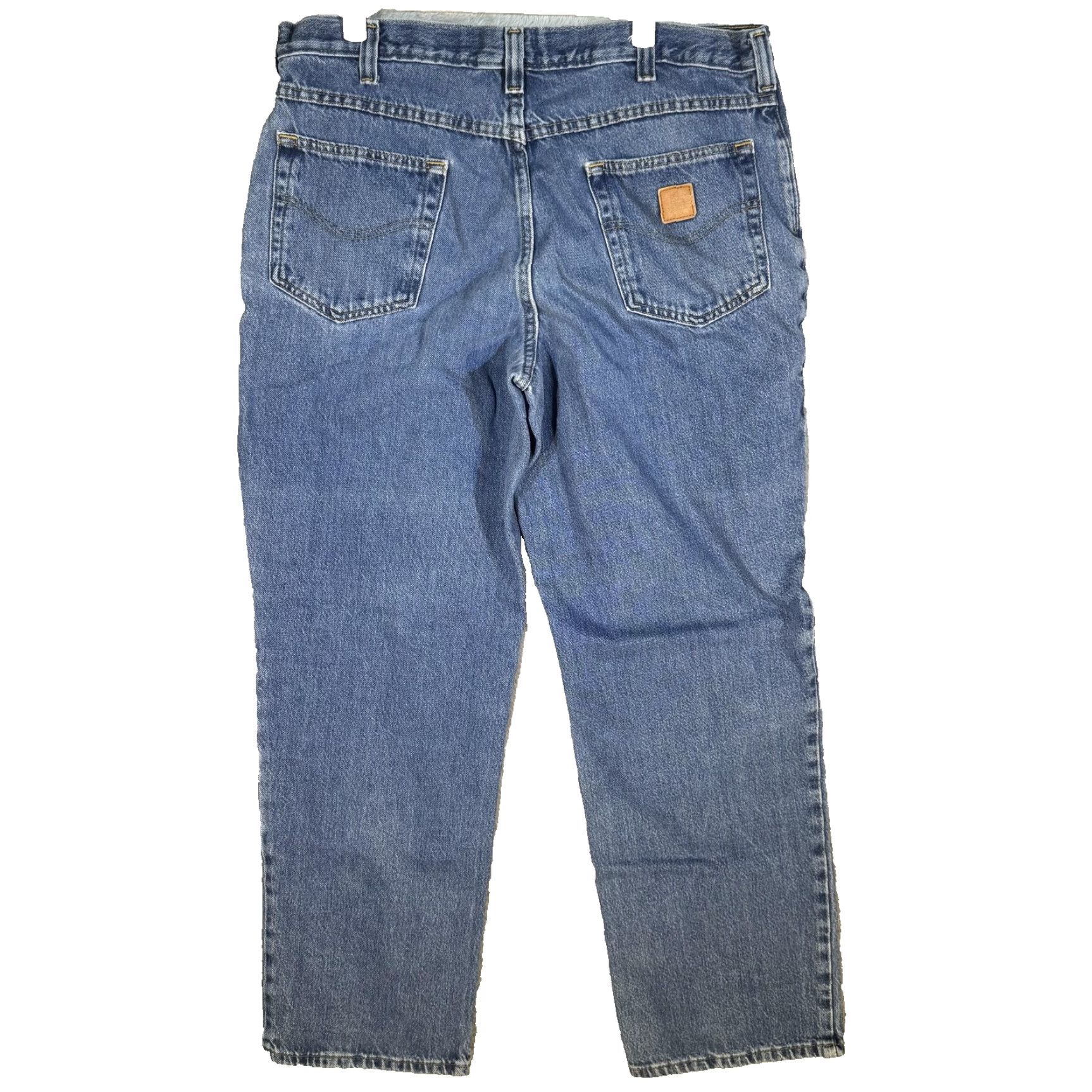 Carhartt VINTAGE Carhartt Jeans Mens 36x32 Blue Denim Relaxed Fit Straight Leg 90s Mens Jeans Size US 36 / EU 52 - 2 Thumbnail