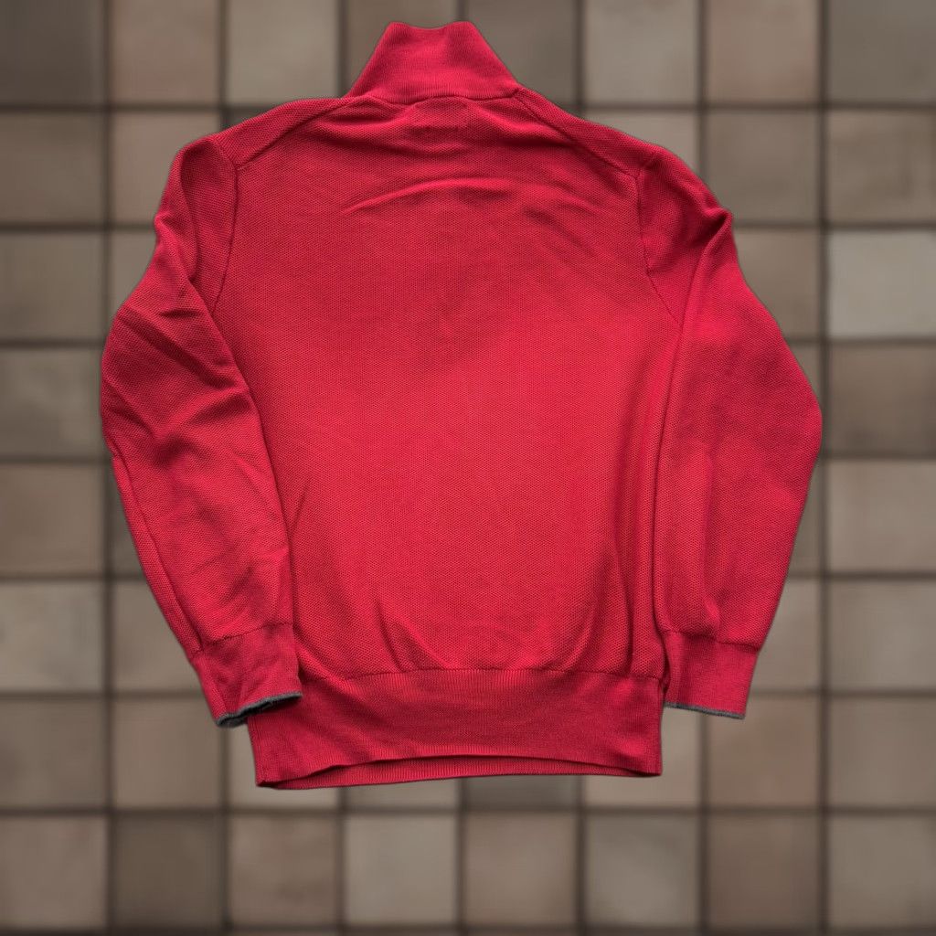 Polo Ralph Lauren VINTAGE Polo Ralph Lauren Sweater Mens XL Red Half Zip Pima Cotton Mock Neck Pullover Size US XL / EU 56 / 4 - 1 Thumbnail