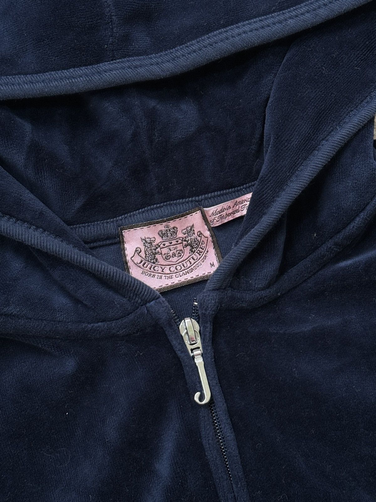 Juicy Couture VINTAGE JUICY COUTURE VELOUR ZIP UP HOODIE Size M / US 6-8 / IT 42-44 - 5 Thumbnail