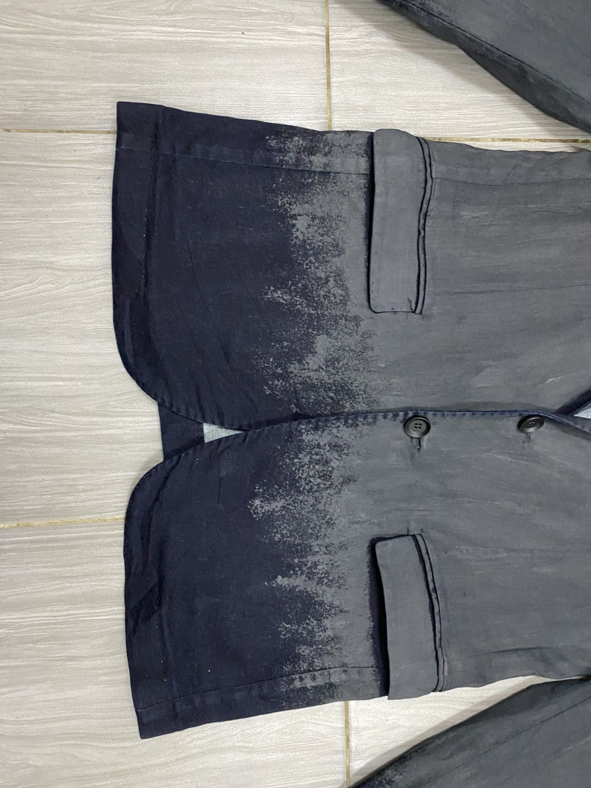 Diesel Diesel Cupro Gradient – Avant Garde Dip Dye Tailored Jacket Size US S / EU 44-46 / 1 - 10 Thumbnail