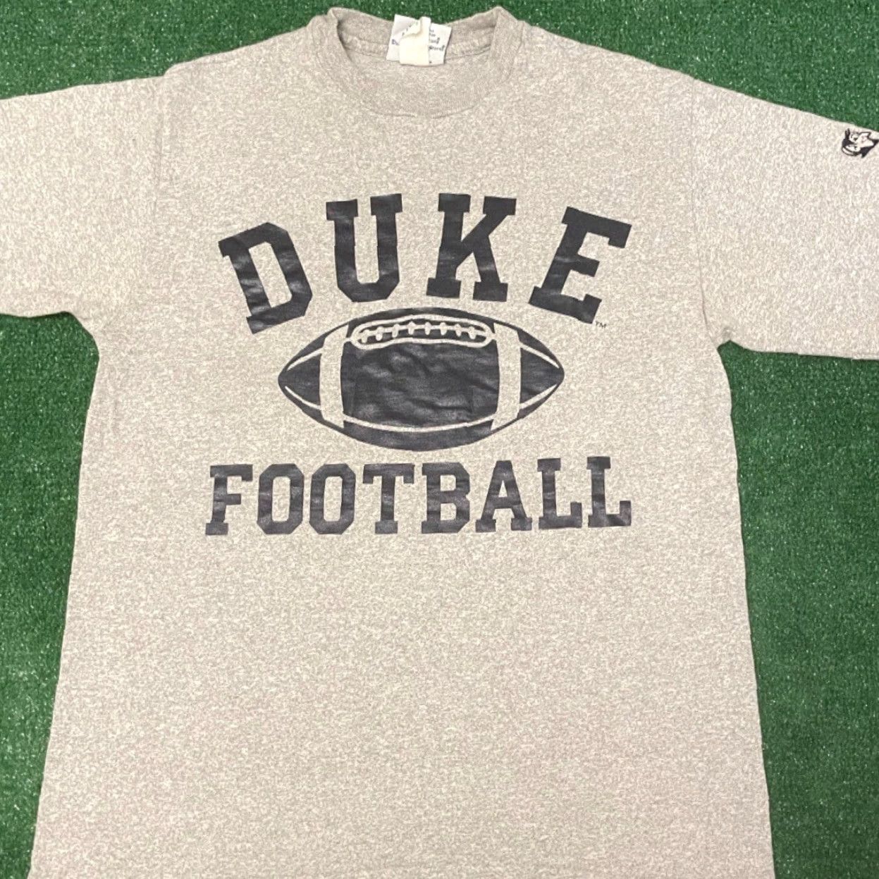 Vintage VINTAGE 90s Duke University Blue Devils Football T-Shirt Mens M Gray Size US M / EU 48-50 / 2 - 3 Thumbnail