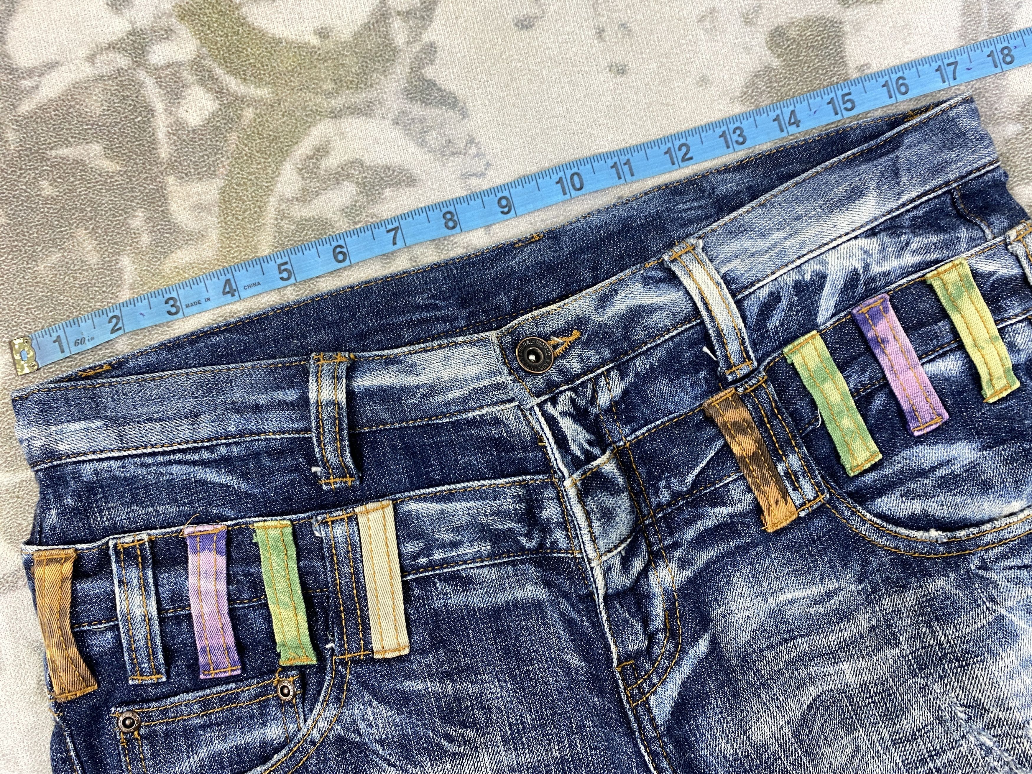 Japanese Brand Japanese Brand Double Waist Jeans 34x31.5 - JN044 Size US 34 / EU 50 - 5 Thumbnail