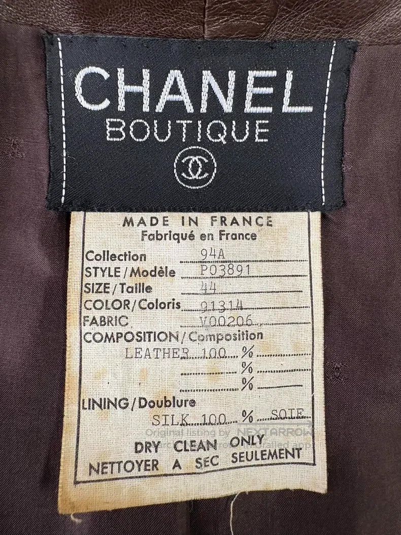 Chanel Chanel 94A Chocolate Brown Lambskin Sleeveless Dress Size M / US 6-8 / IT 42-44 - 7 Thumbnail