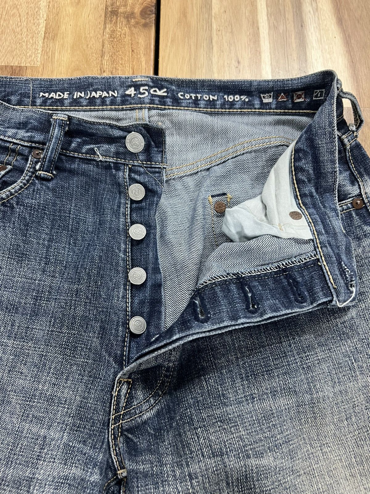 45rpm Vintage 45RPM Selvedge Denim Jeans Size US 30 / EU 46 - 8 Thumbnail