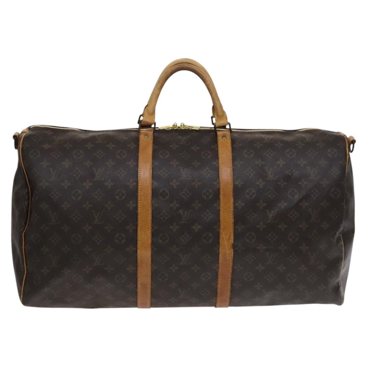 Louis Vuitton Keepall 60 Brown Canvas Travel Bag (Pre-Owned) Size ONE SIZE - 1 Thumbnail