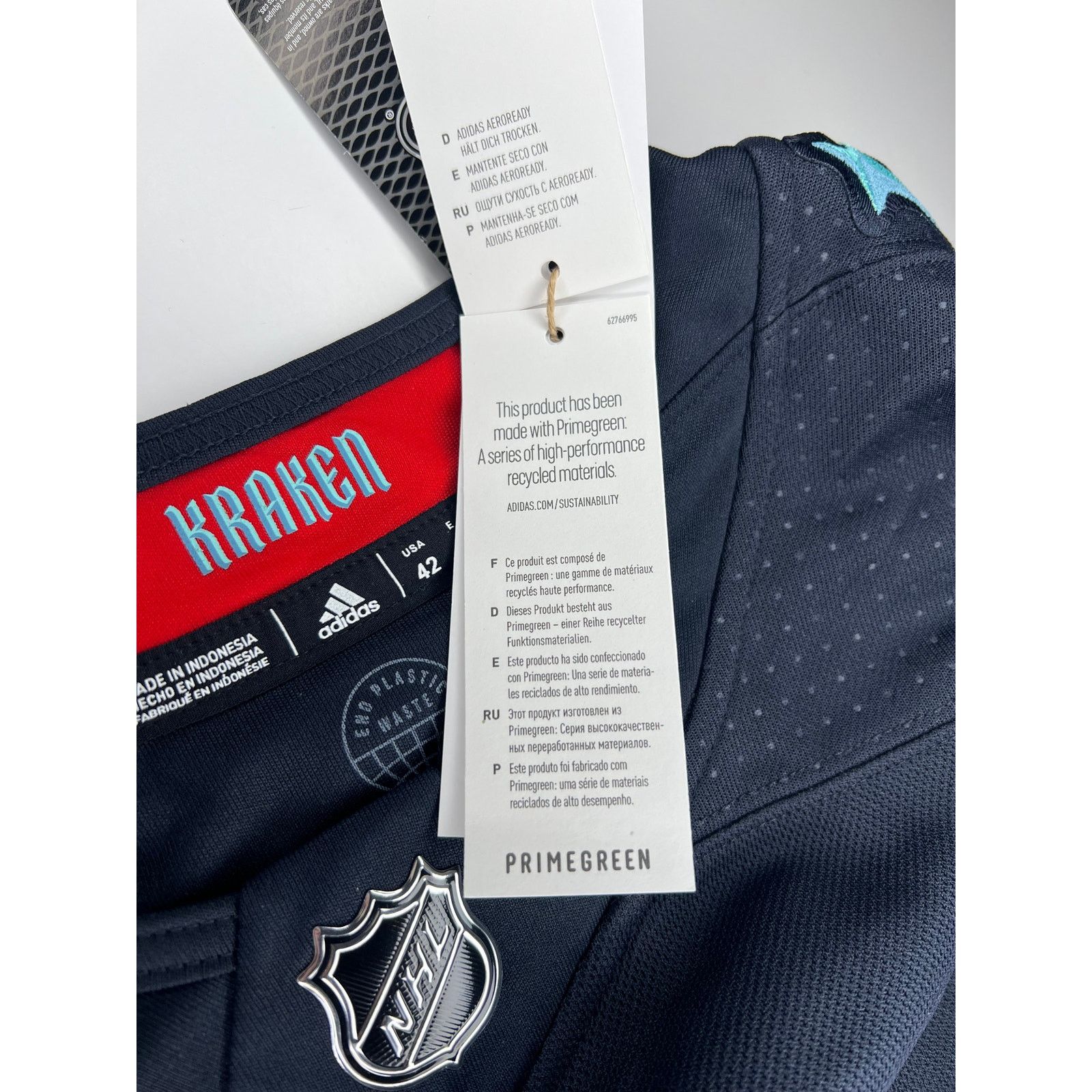 Adidas Adidas Seattle Kraken Home Authentic Hockey Jersey Size 42 Size US XXS / EU 40 - 10 Thumbnail