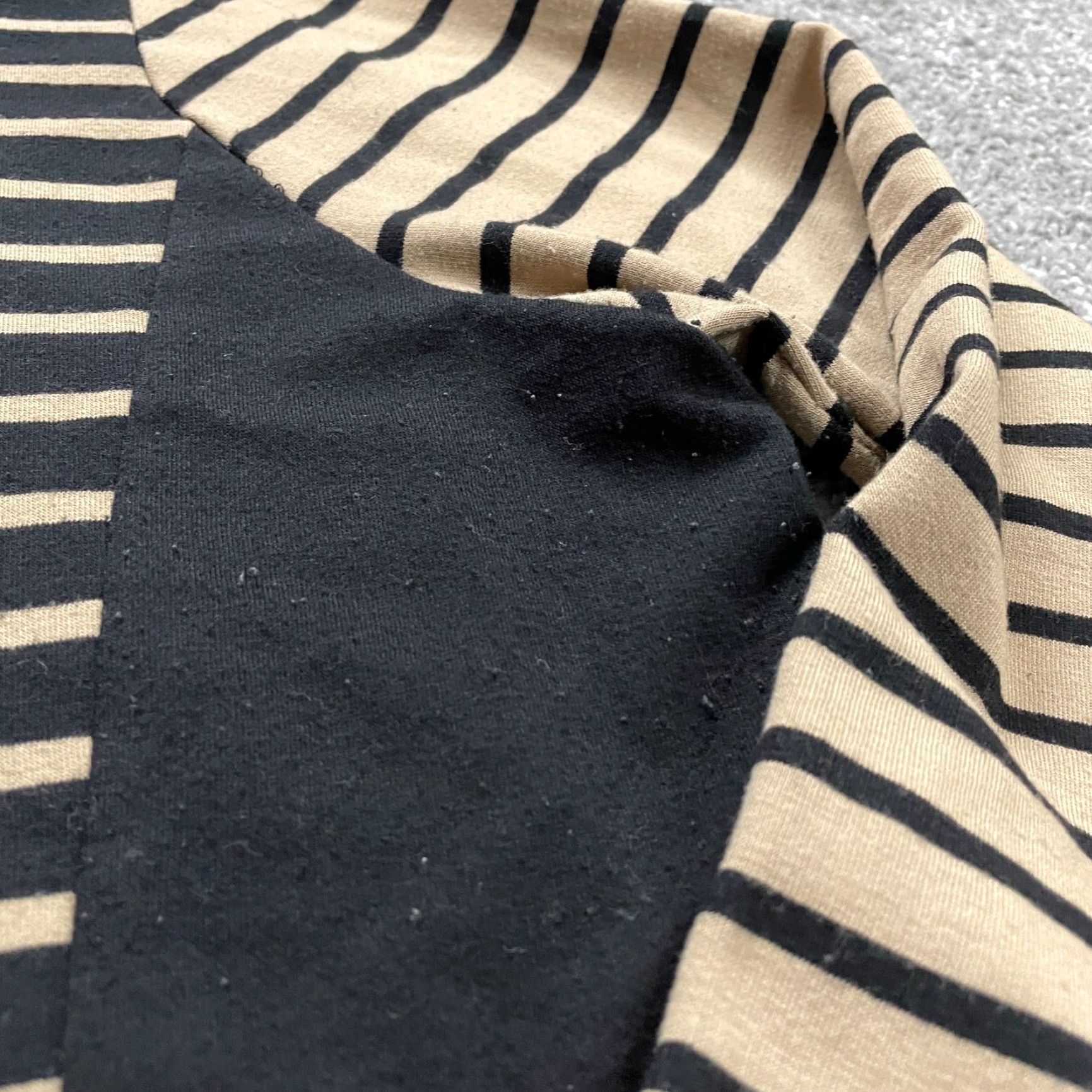 Vintage Rudy RD Sweater Women XL Brown Black Striped Zip Up Pockets Long Sleeve Pullover Size XL / US 12-14 / IT 48-50 - 7 Thumbnail