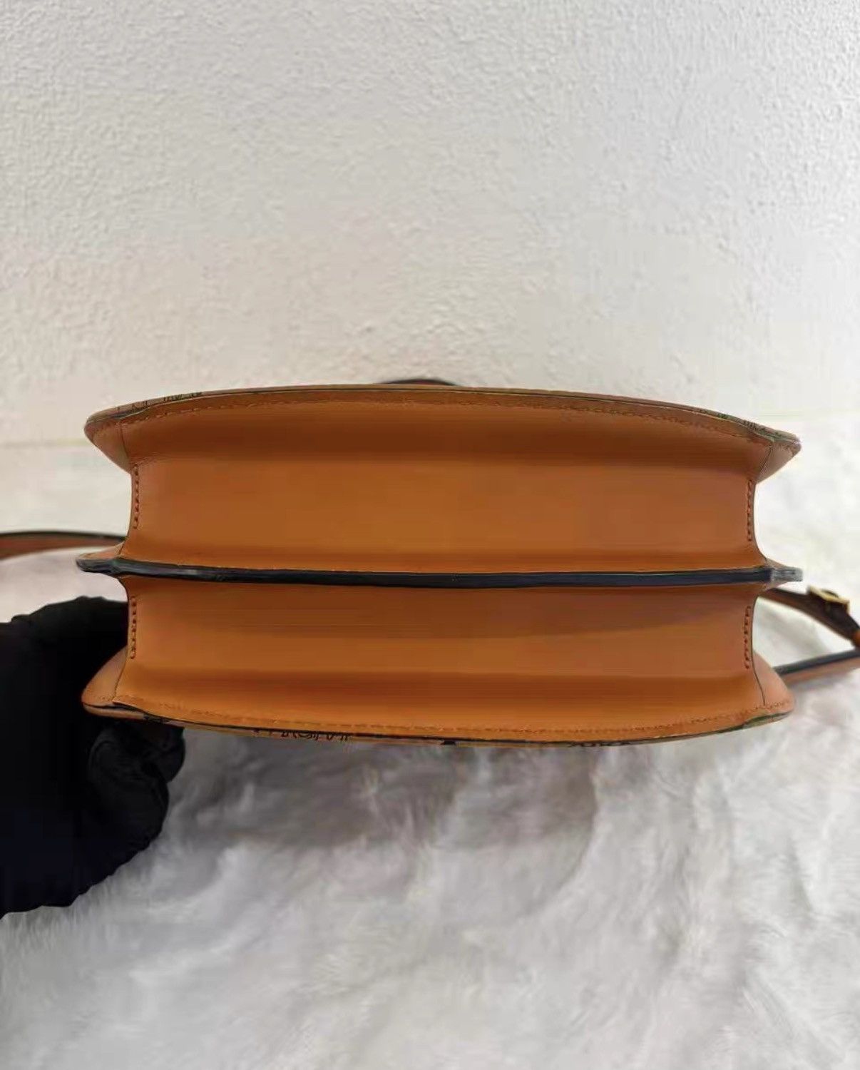 MCM MCM mini monogram saddle bag in cognac, classic design J38 Size ONE SIZE - 7 Thumbnail