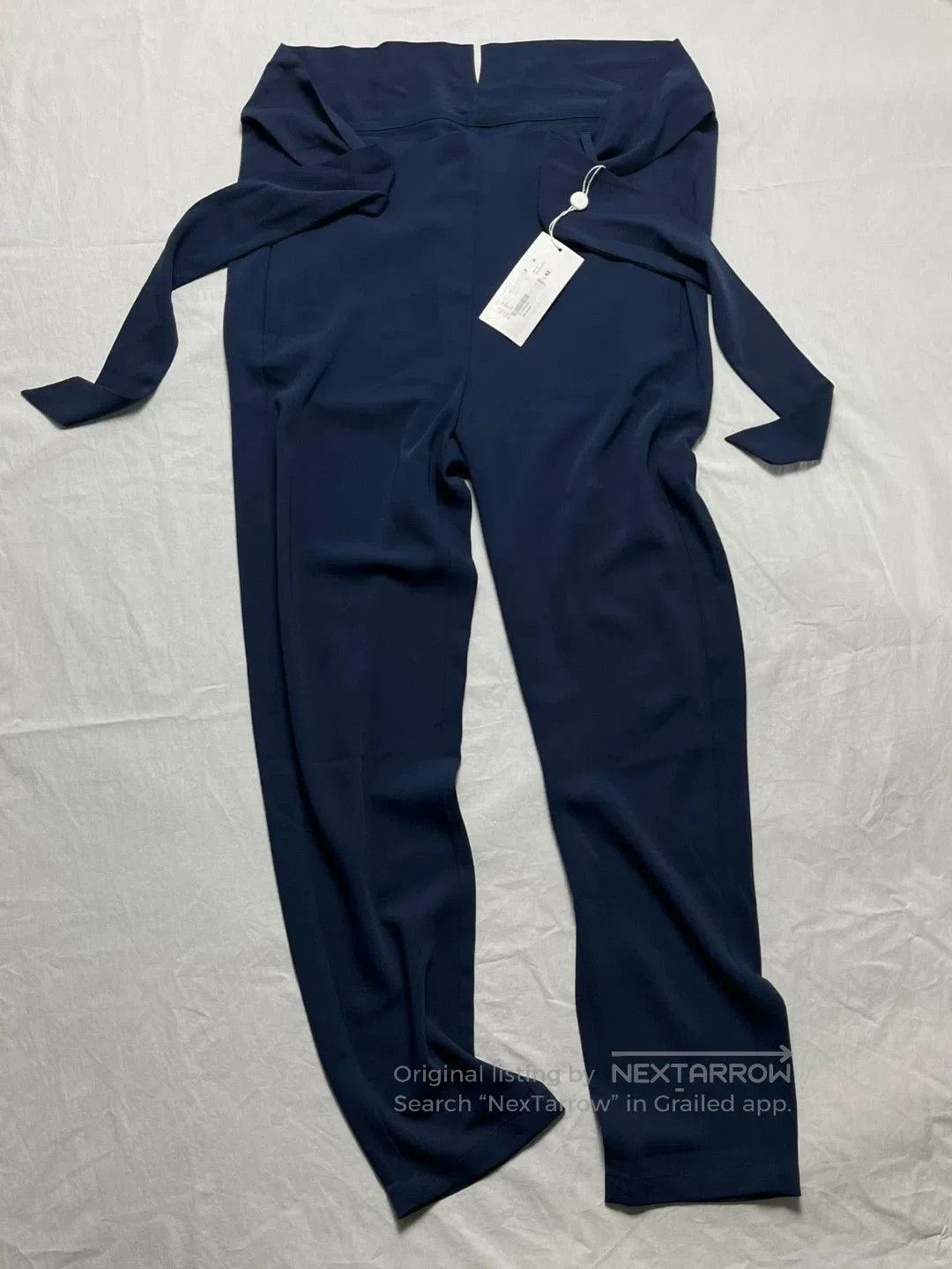 MM6 Maison Martin Margiela Belted Navy Trousers. Size 41" - 2 Thumbnail