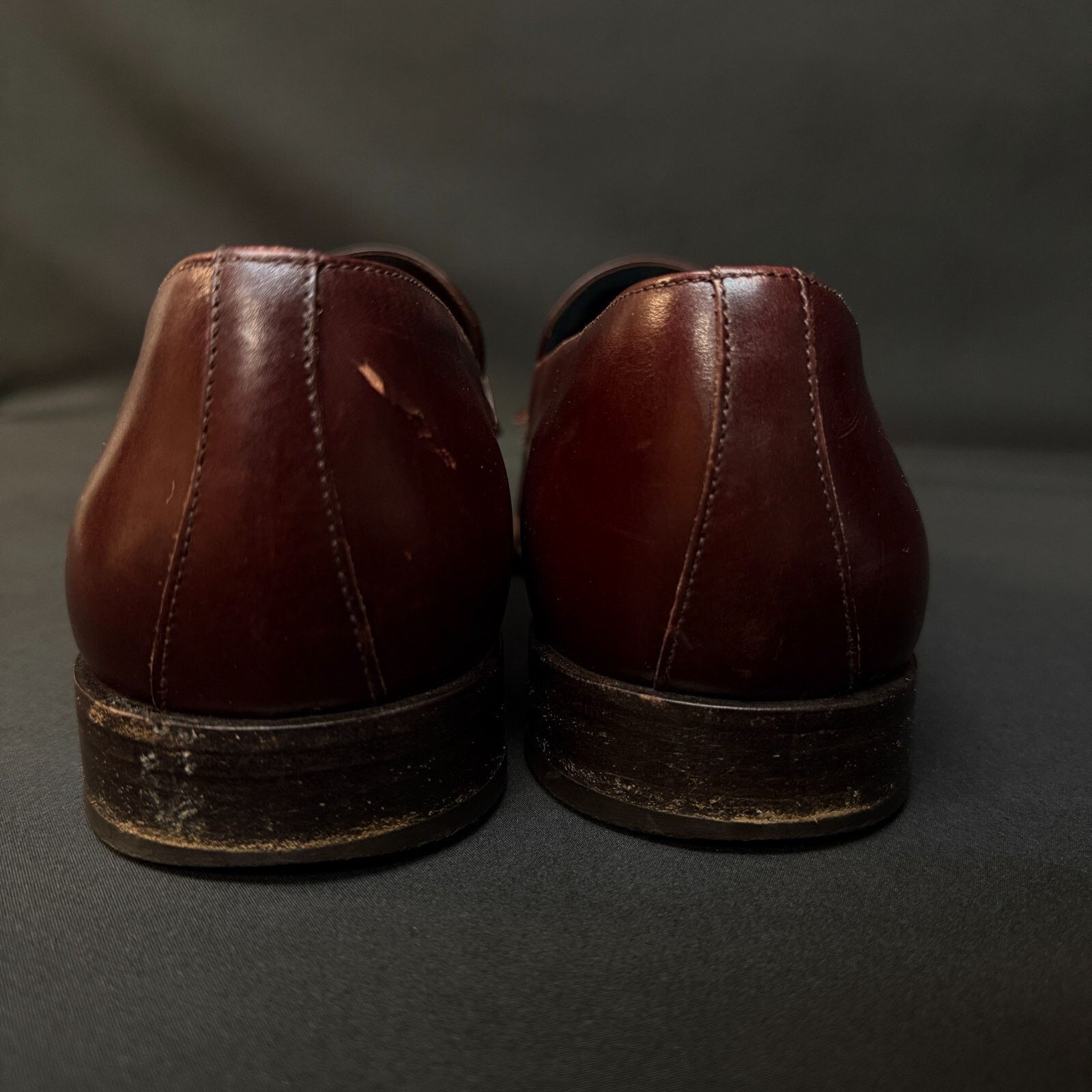 Salvatore Ferragamo Men's Salvatore Ferragamo burgundy Tasseled Loafers Size 9.5 Size US 9.5 / EU 42-43 - 3 Thumbnail