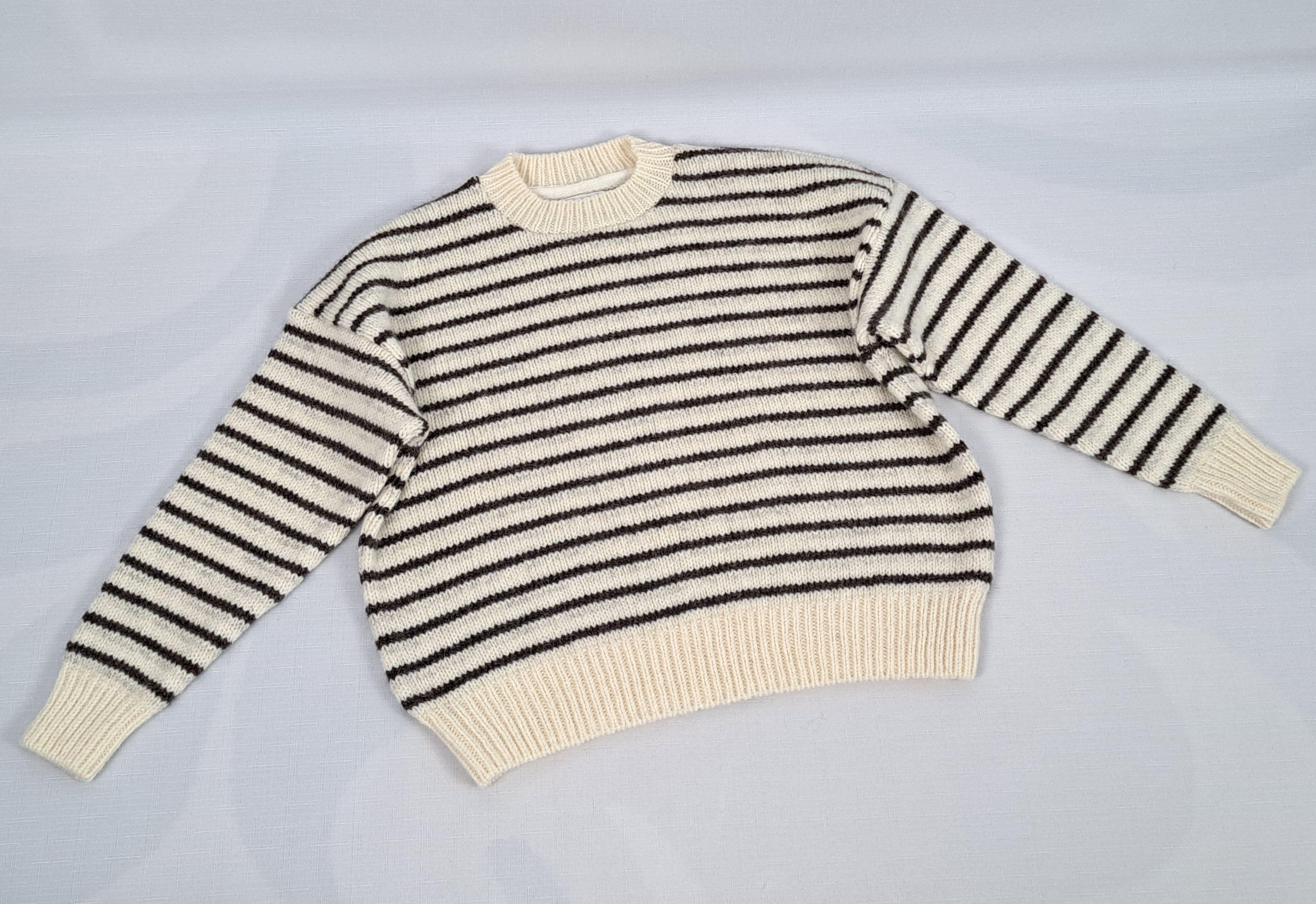 Designer SKALL STUDIO striped knit warm sweater. Size XS / US 0-2 / IT 36-38 - 7 Thumbnail