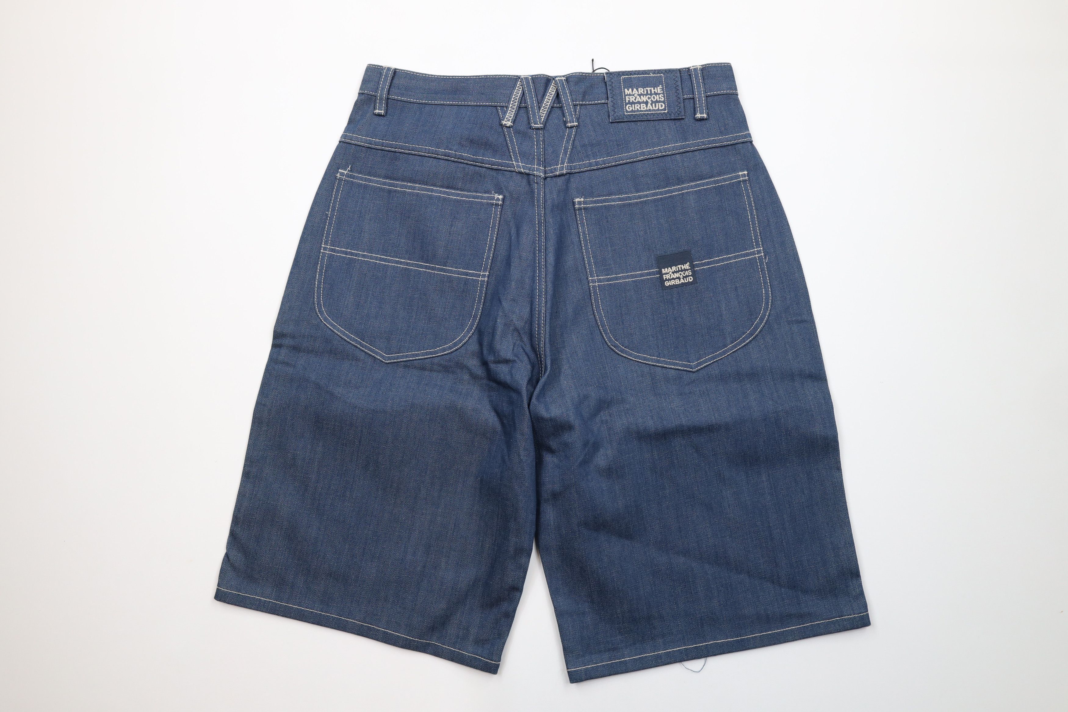 Marithe + Francois Girbaud × Vintage NOS Vintage 90s Marithe Francois Girbaud Denim Jean Shorts Size US 33 - 7 Thumbnail