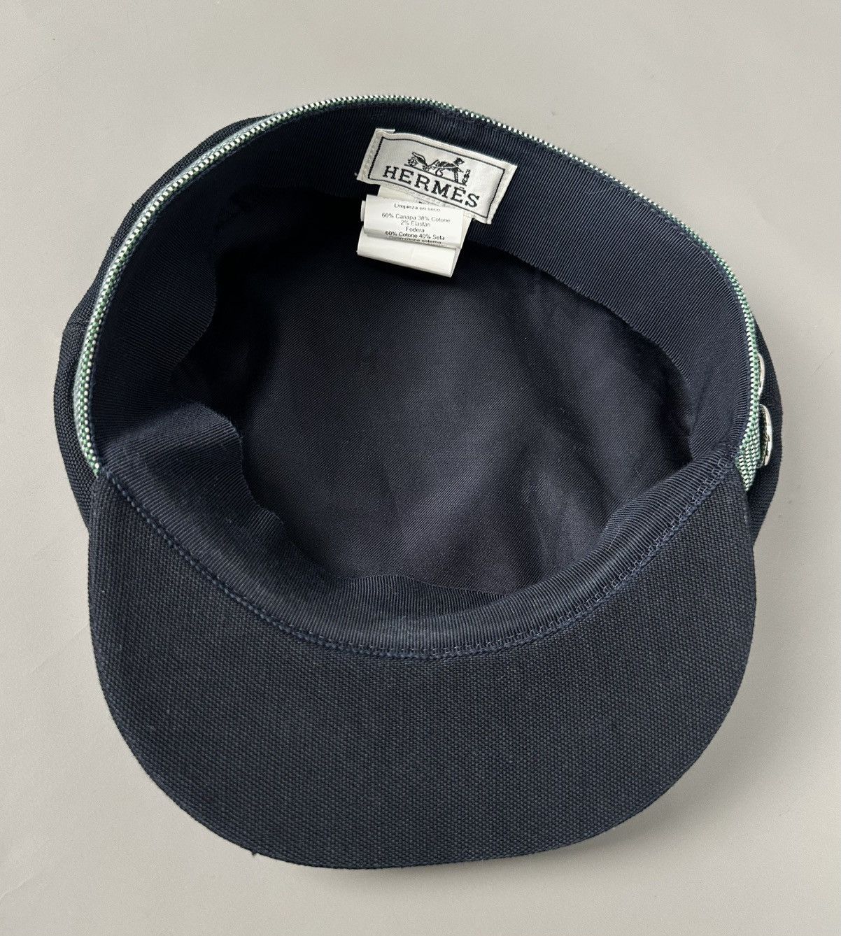 Hermes Hermes - 2010 Cavalle Casquette Hat - Logo on Buttons - Navy Size ONE SIZE - 6 Thumbnail