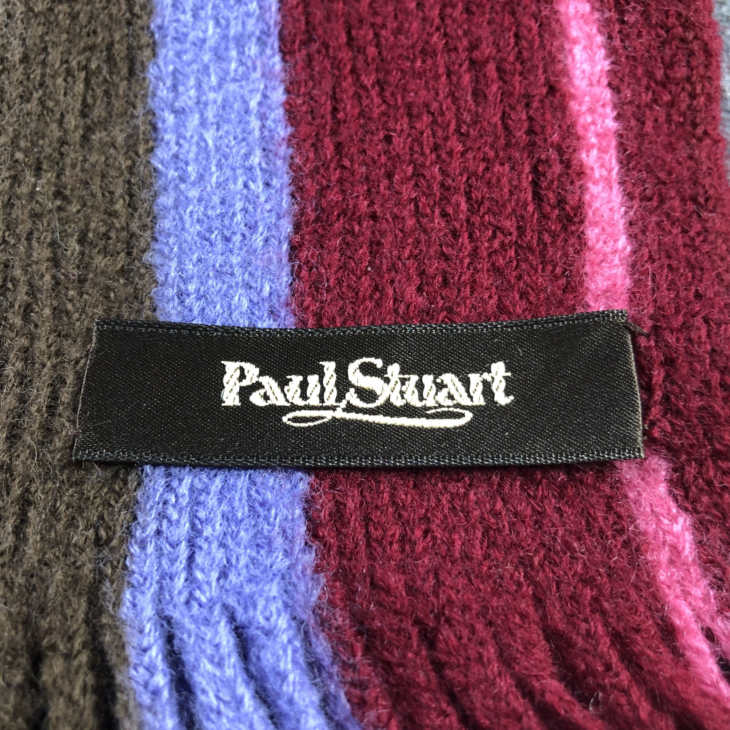 Paul Stuart Paul Stuart Wool Scarf Muffler V2829 Size ONE SIZE - 5 Thumbnail