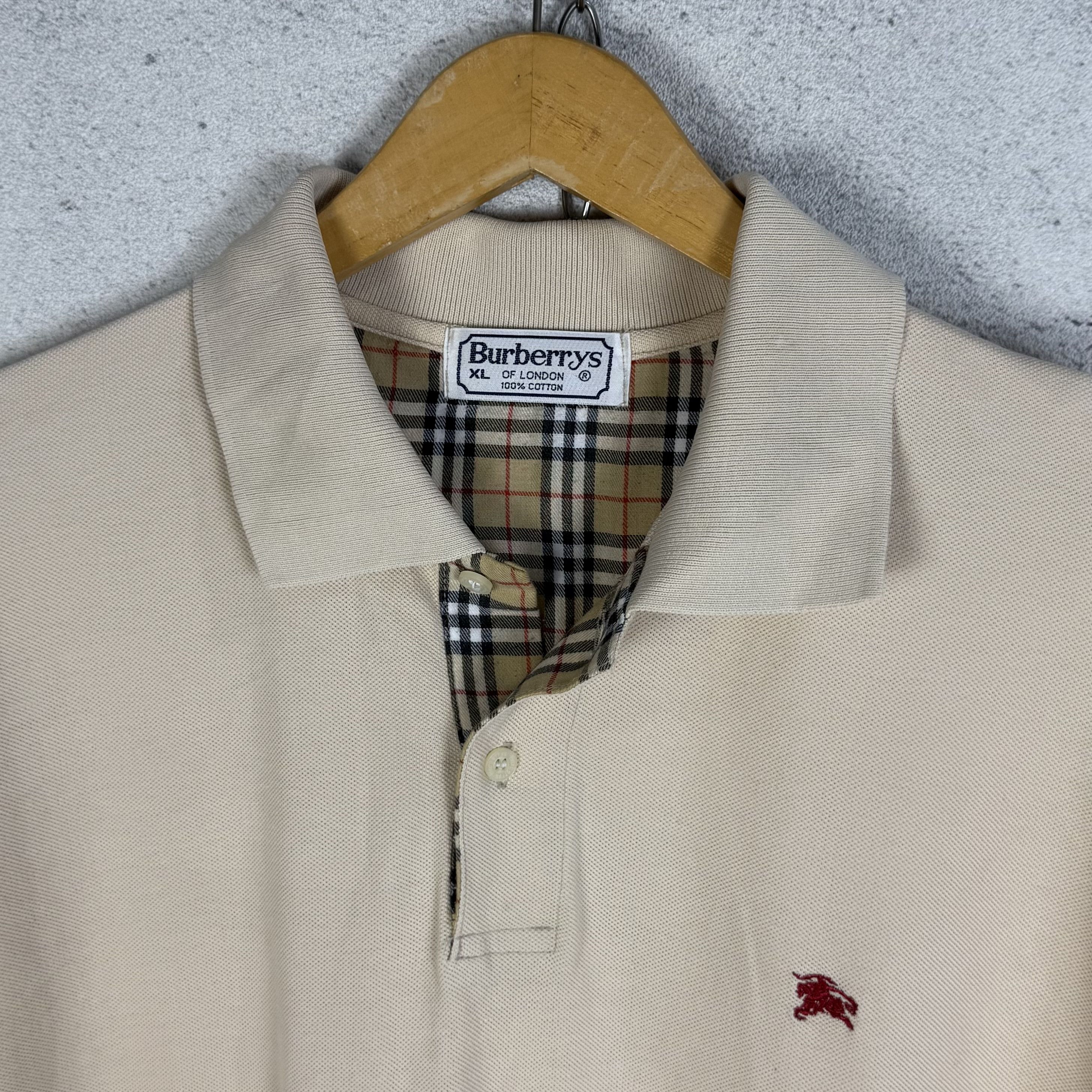 Burberry Vintage Burberry Polo Shirt Size US XL / EU 56 / 4 - 3 Thumbnail