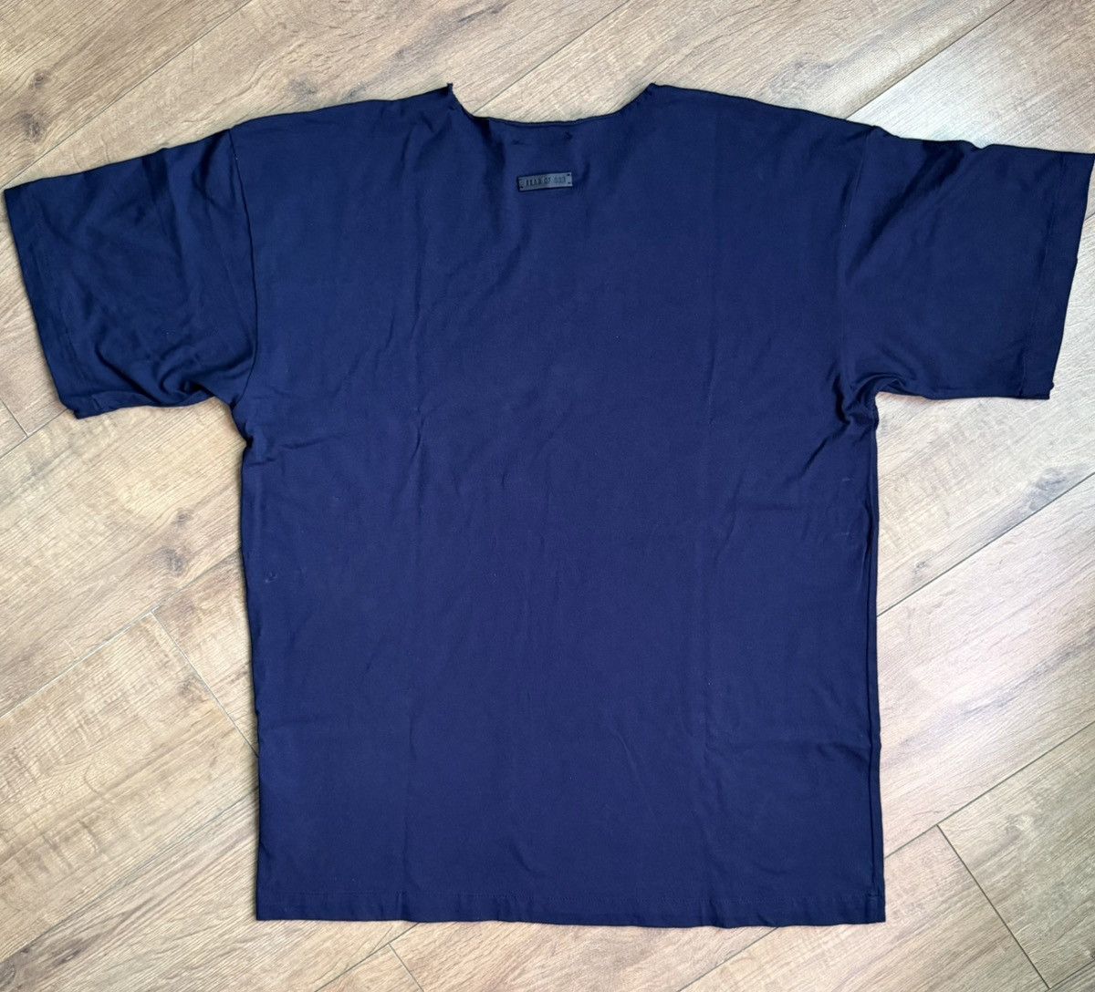 Fear of God Navy t shirt Size US M / EU 48-50 / 2 - 2 Thumbnail