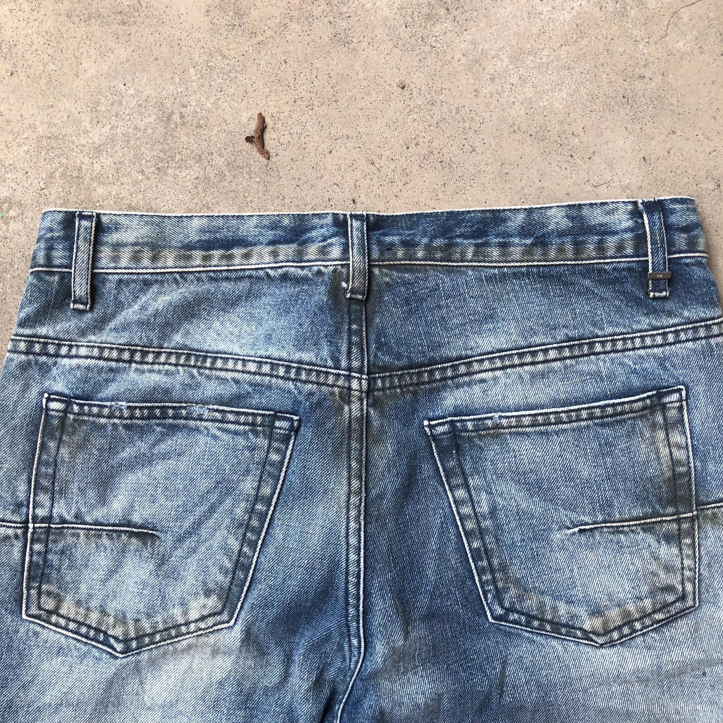 Dior Dior Strip Honeycomb distressed Jeans by Hedislimane Size US 29 - 3 Thumbnail