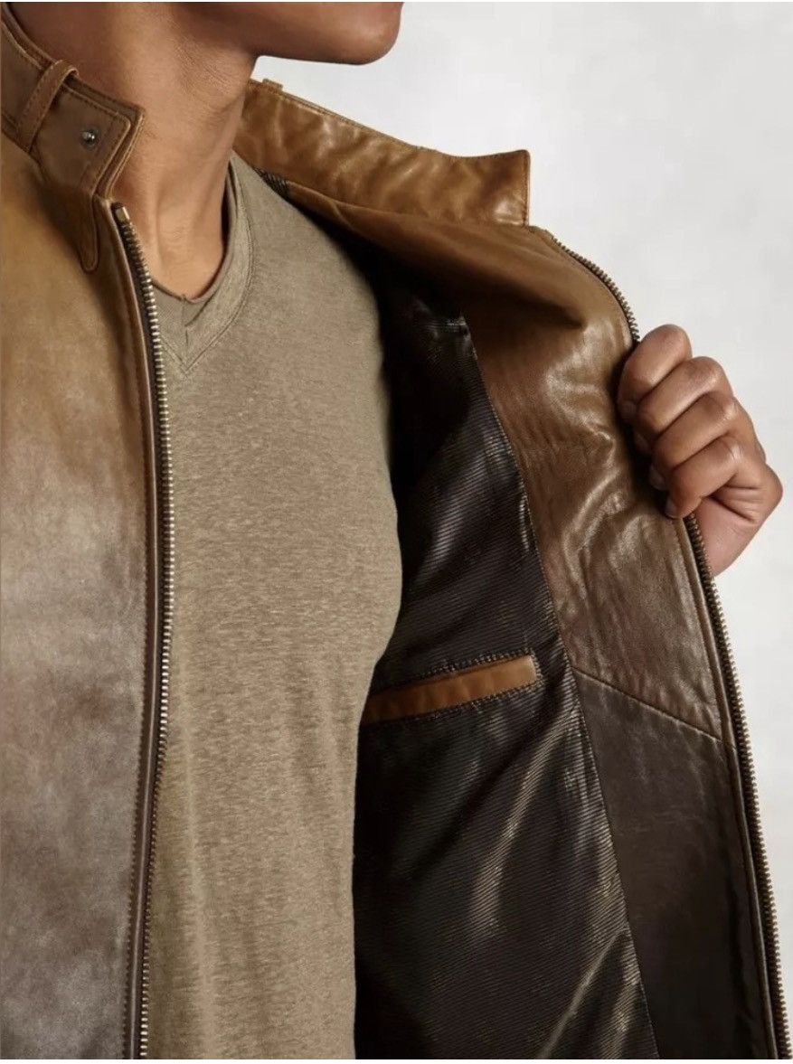 John Varvatos Gradient Lambskin Moto Jacket EU 48 USA 38 Size US M / EU 48-50 / 2 - 5 Thumbnail