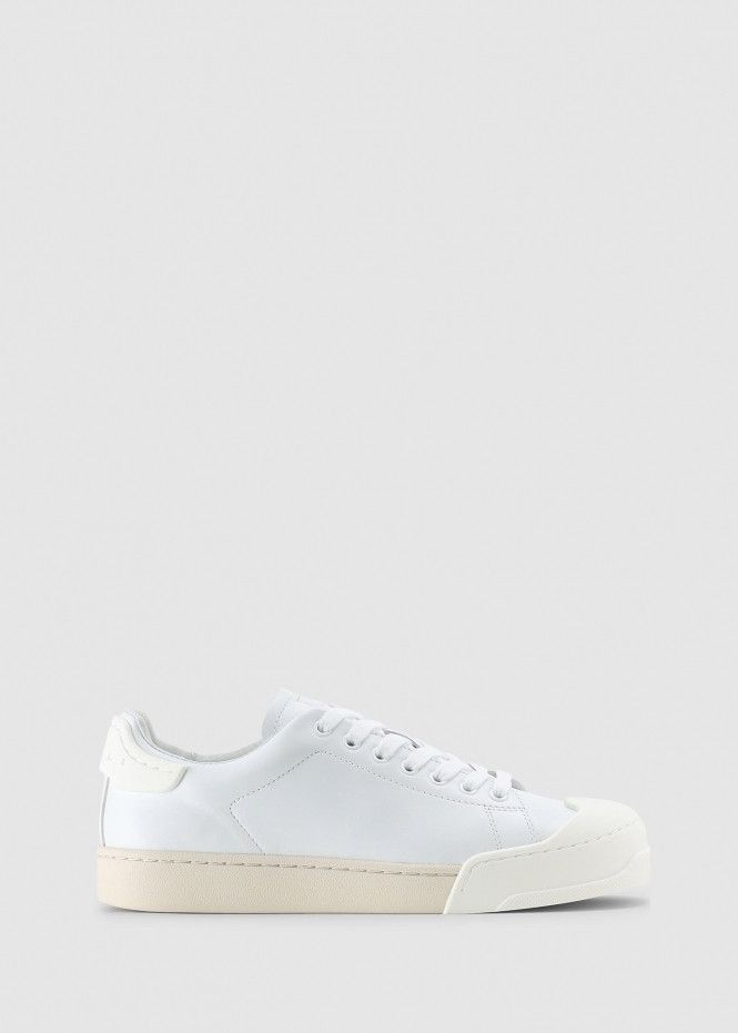 Marni o1w1db10125 Dada Bumper Leather Sneakers in White Size US 7 / IT 37 - 1 Thumbnail