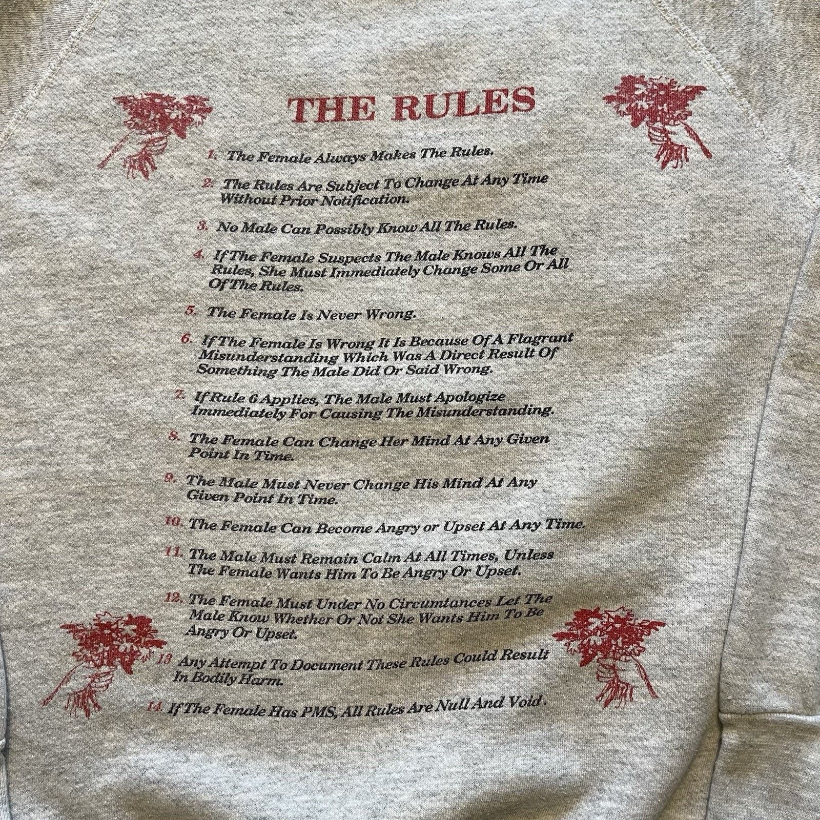 Vintage Vtg Jerzees Sweatshirt USA Female Women’s Rules L Feminism Size L / US 10 / IT 46 - 2 Thumbnail