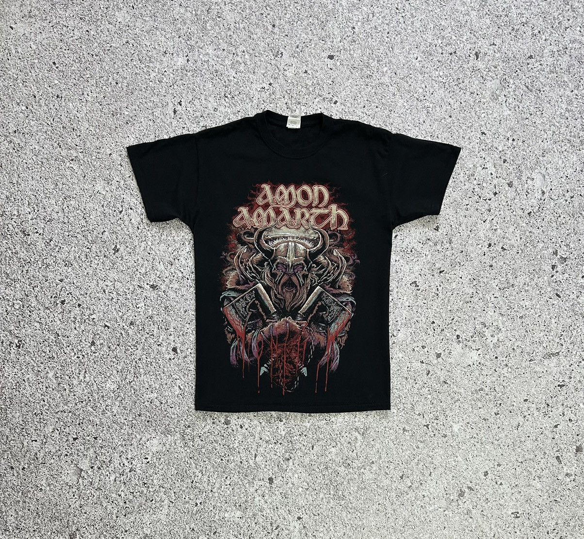 Band Tees × Vintage 2000’s Amon Amarth Fight Until Your Dying Breath T-Shirt Size US M / EU 48-50 / 2 - 1 Thumbnail