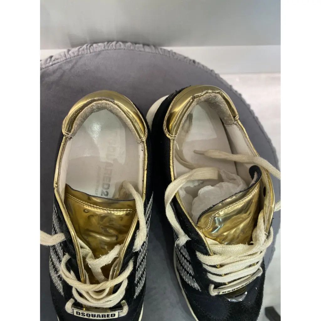 Dsquared2 Dsquared2 New Runner Sneakers Black/Gold – Italy – Size 37 Size US 6.5 / IT 36.5 - 8 Thumbnail