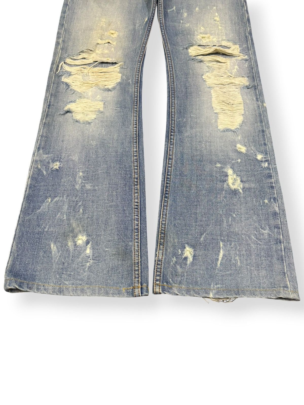 Diesel Vintage Diesel Industry Zatiny Flare Distressed Grunge Jeans Size US 29 - 6 Thumbnail