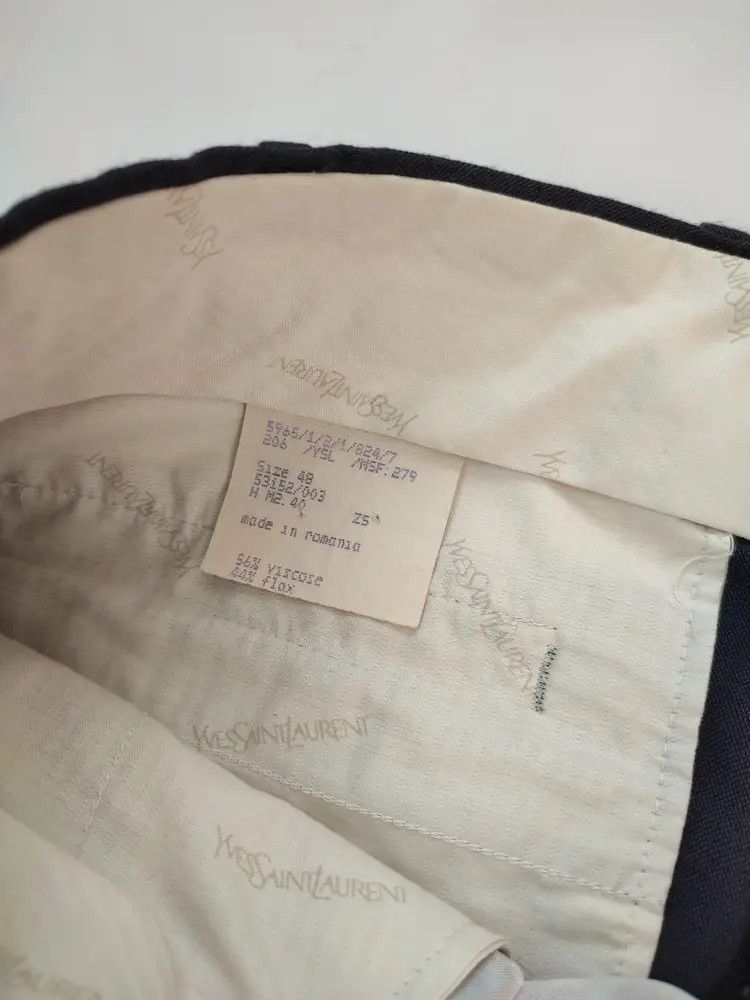 Yves Saint Laurent YSL Pour Homme Grey Flax Vintage Pants Size US 32 / EU 48 - 9 Thumbnail