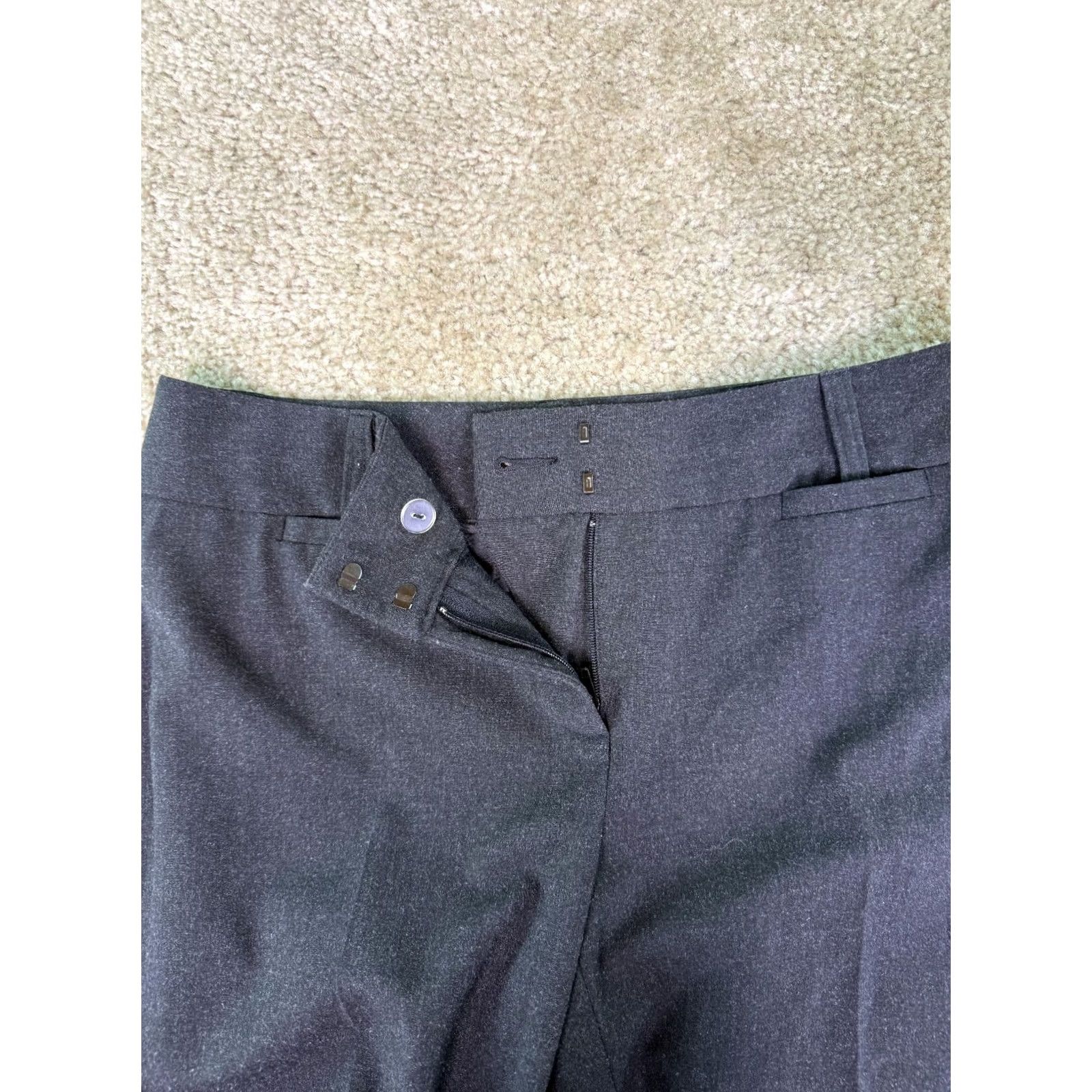 Vintage Cabi Women’s Dress Pants Black Knit Flat Front 4 Slimming Straight Leg Classic Stretch Women’s Pants Size 27" / US 4 / IT 40 - 2 Thumbnail