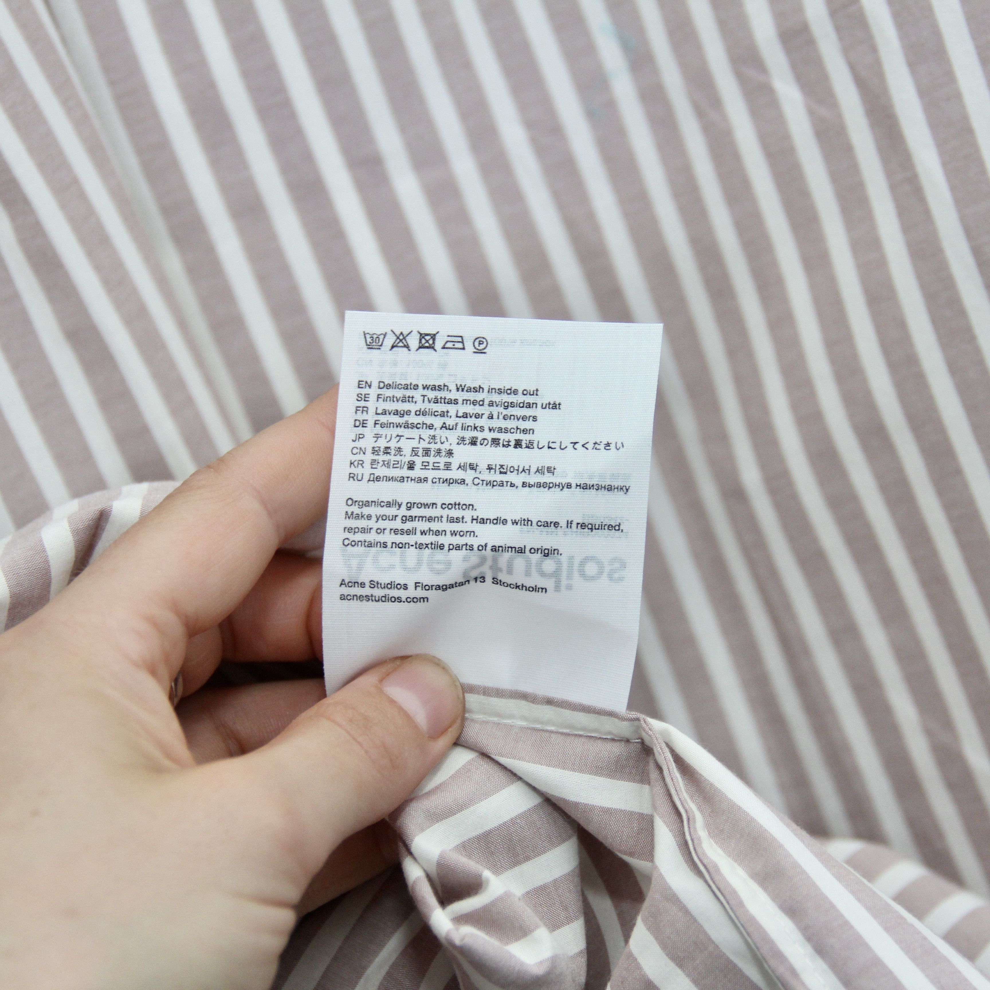 Acne Studios ACNE STUDIOS Cotton Relaxed-Fit Striped Shirt Size US S / EU 44-46 / 1 - 7 Thumbnail