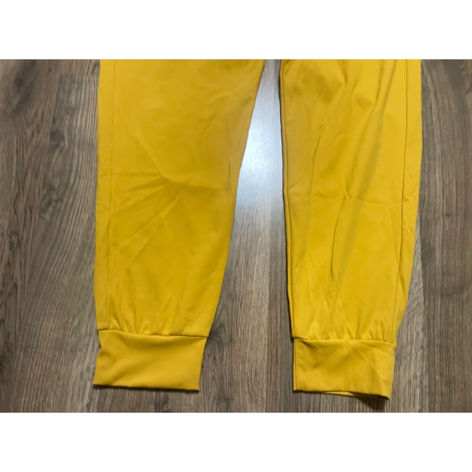 Vintage Moteepi Pants Women L Yellow Tie Waist Joggers Pant Tapered Casual Fall Spring Summer Regular Womens Size 36" / US 14 / IT 50 - 3 Thumbnail